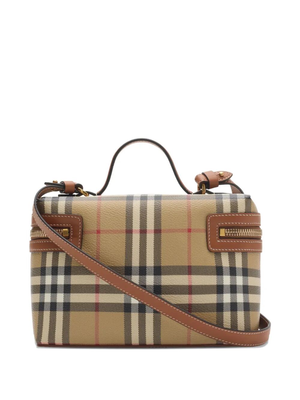 Burberry Women Check Vanity Bag With Detachable Strap BURBERRY