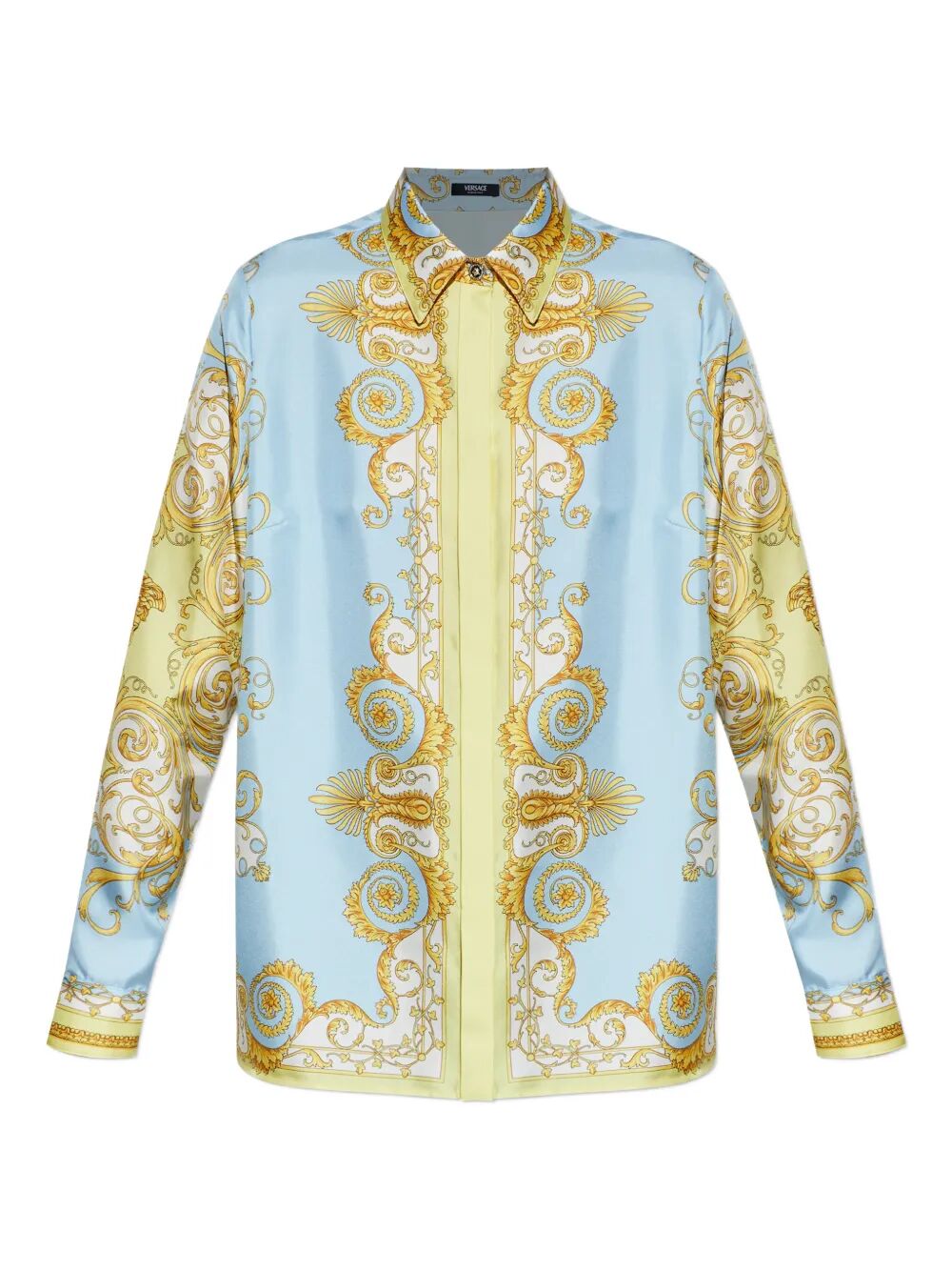 Versace Women Baroque-Printed Silk Shirt VERSACE