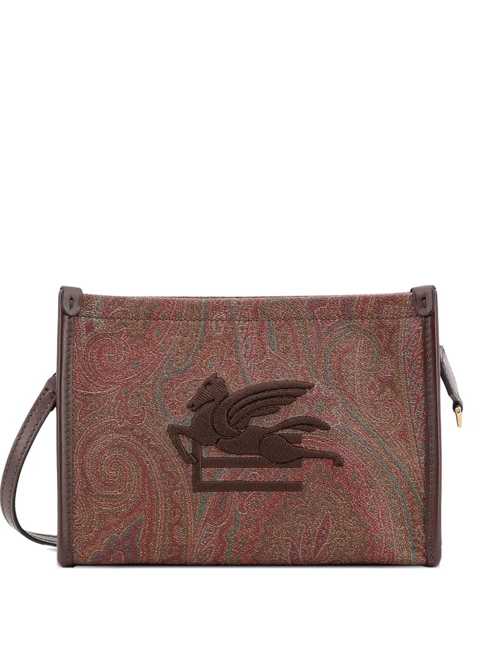 Etro Women Paisley-Pattern Logo-Embroidered Pouch ETRO