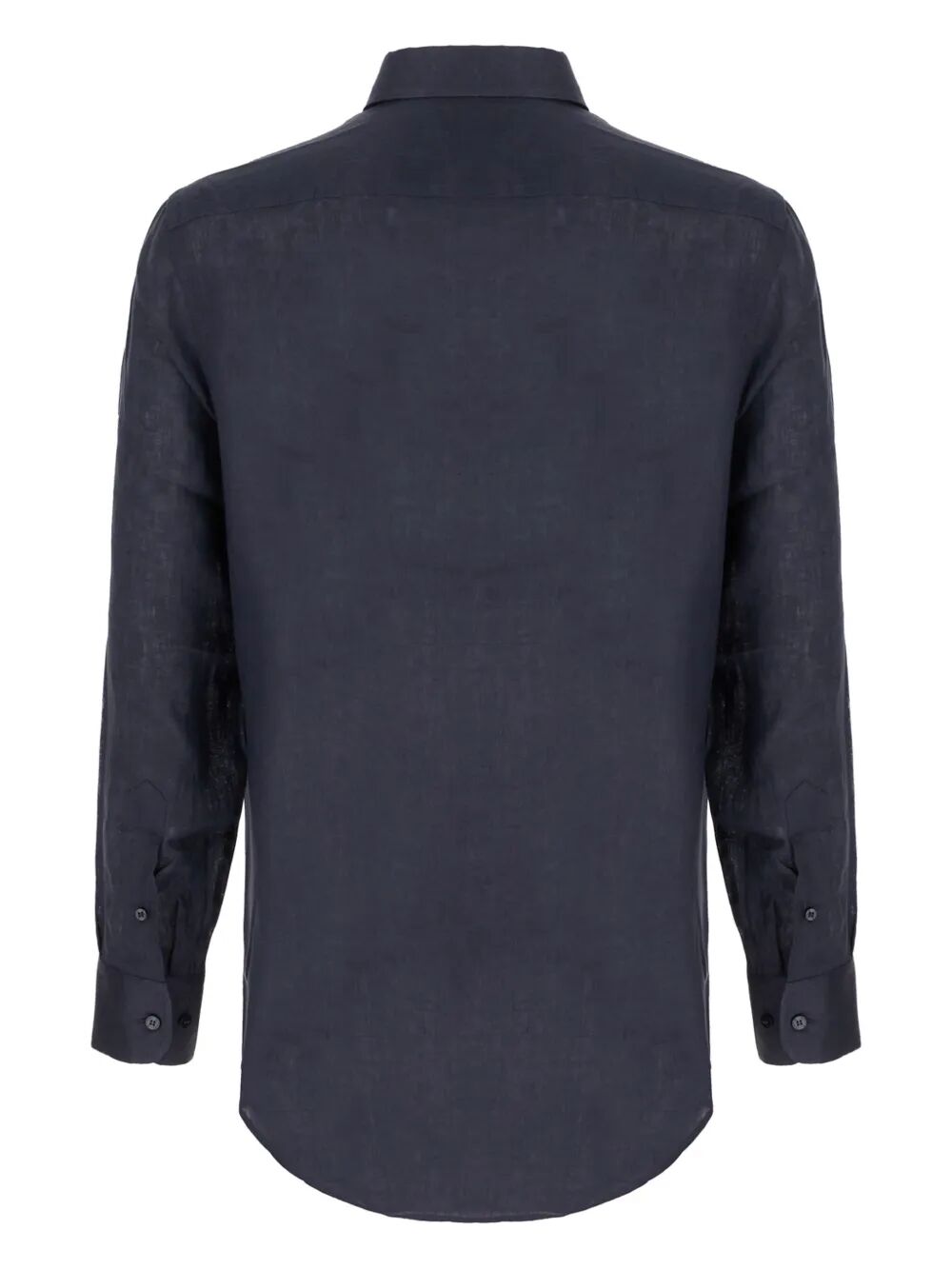 Etro Men Linen Shirt With Pegaso Embroidery ETRO