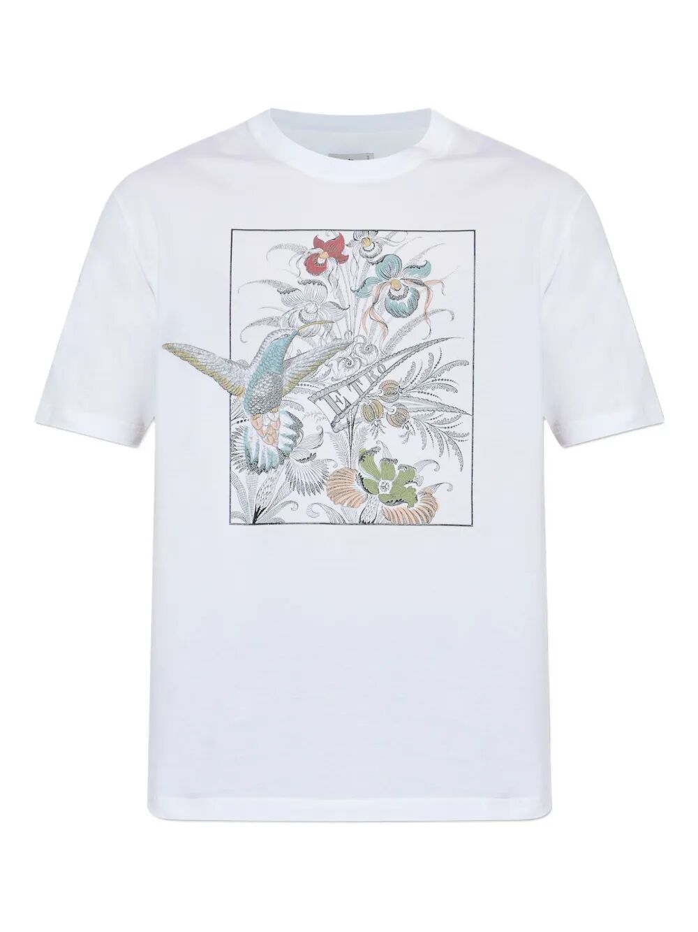 Etro Men Floral-Print Cotton T-Shirt ETRO
