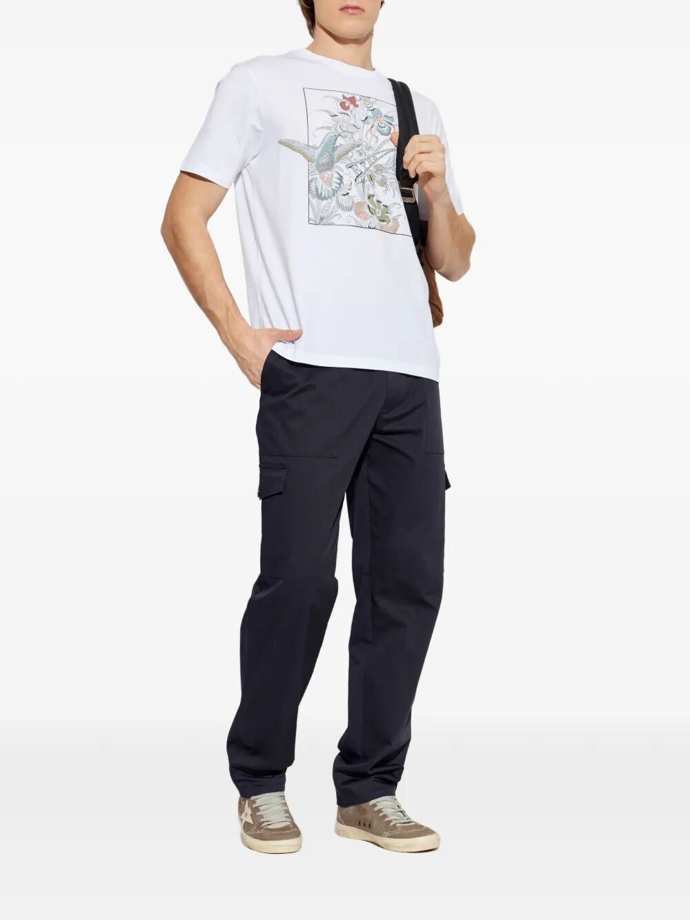 Etro Men Floral-Print Cotton T-Shirt ETRO