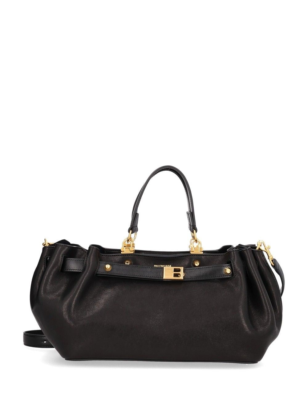 Balenciaga Women Balenciaga Small "Fan Carryall" Handbag BALENCIAGA