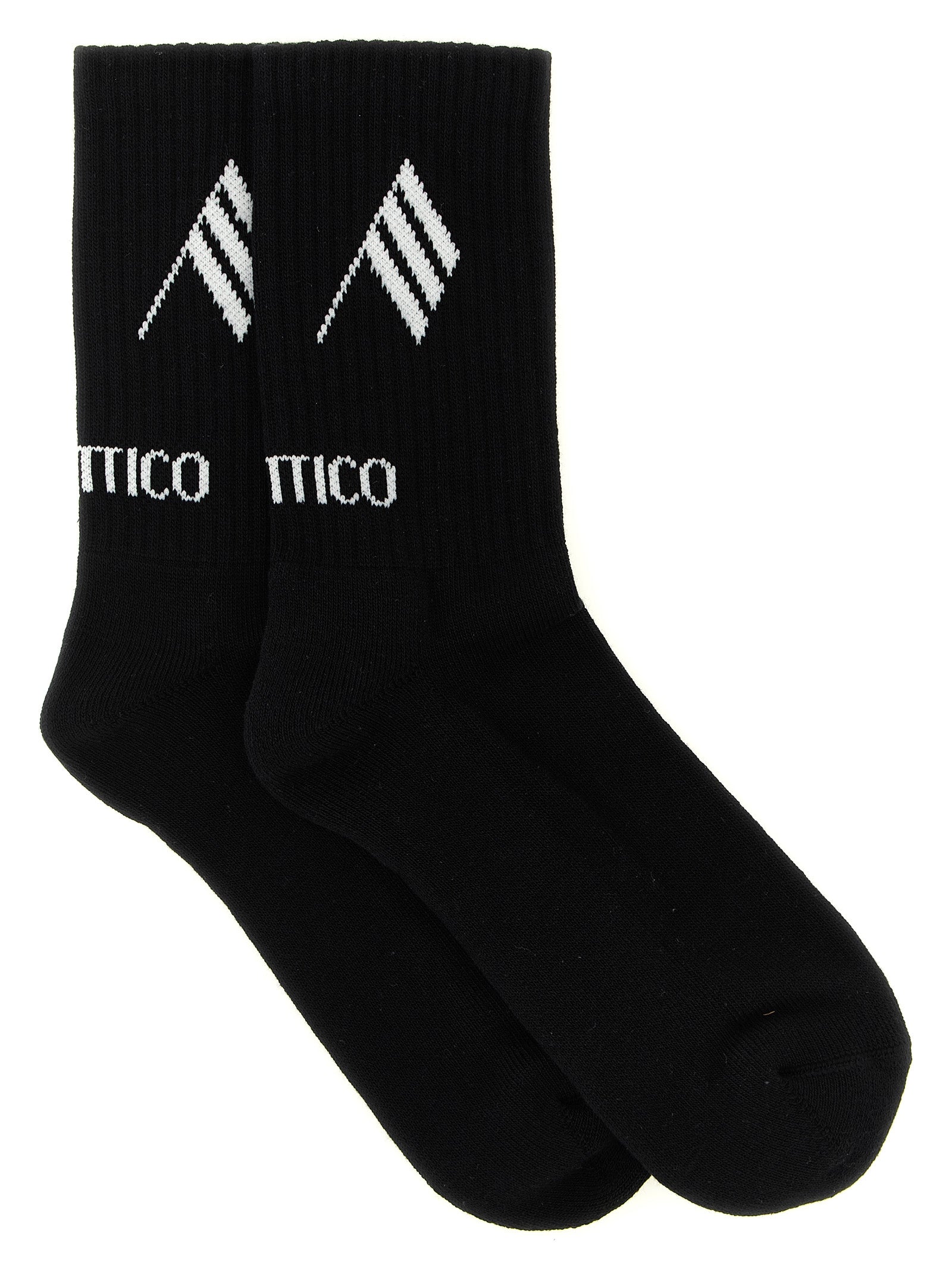 The Attico Women Logo Intarsia Socks THE ATTICO