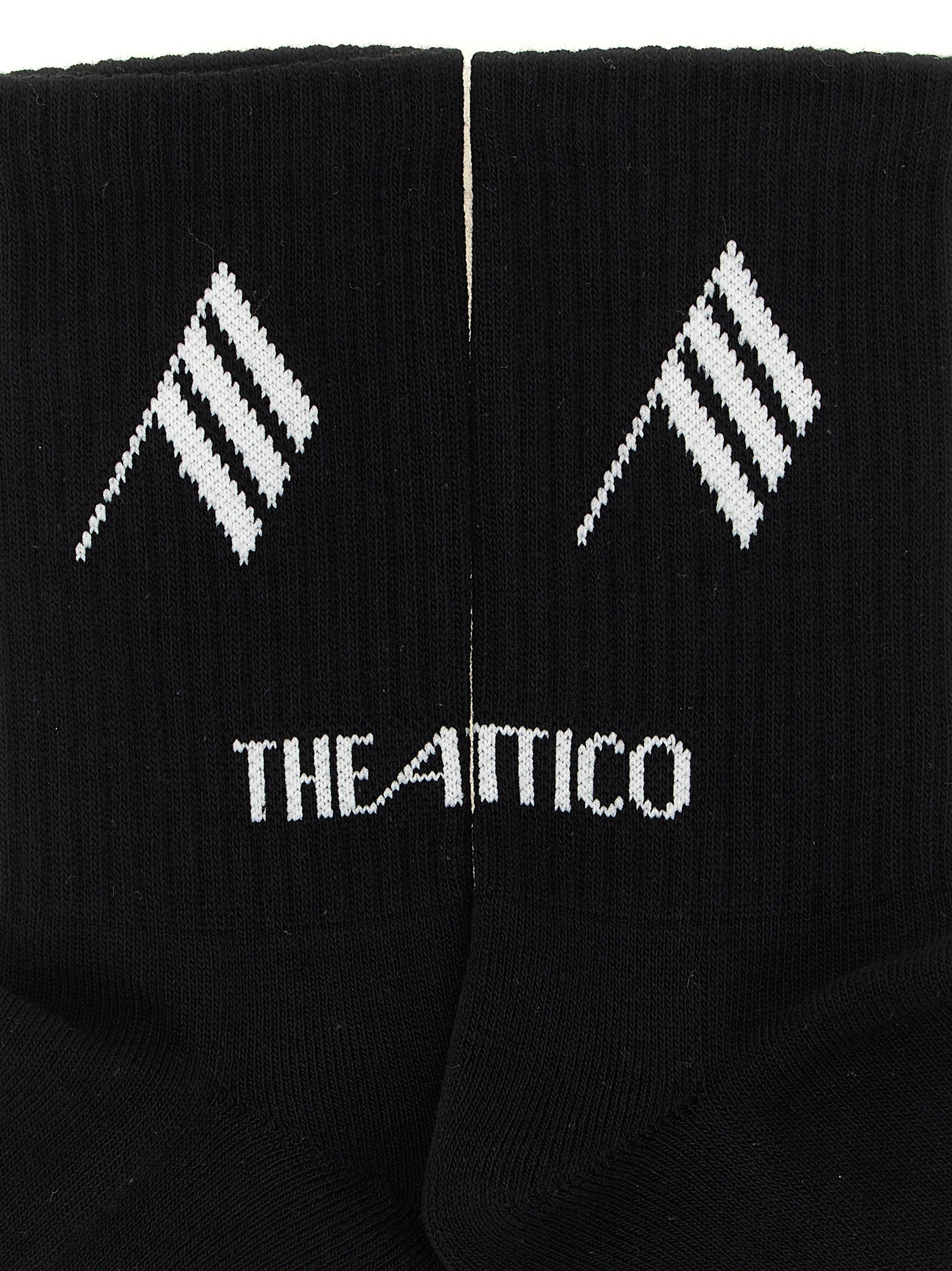 The Attico Women Logo Intarsia Socks THE ATTICO