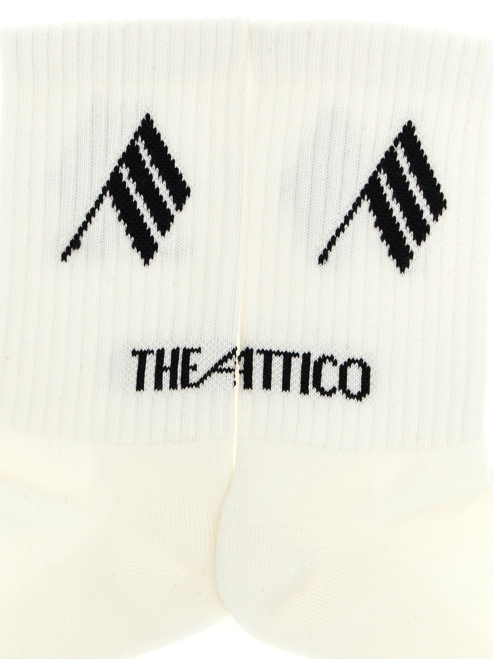 The Attico Women Logo Intarsia Socks THE ATTICO
