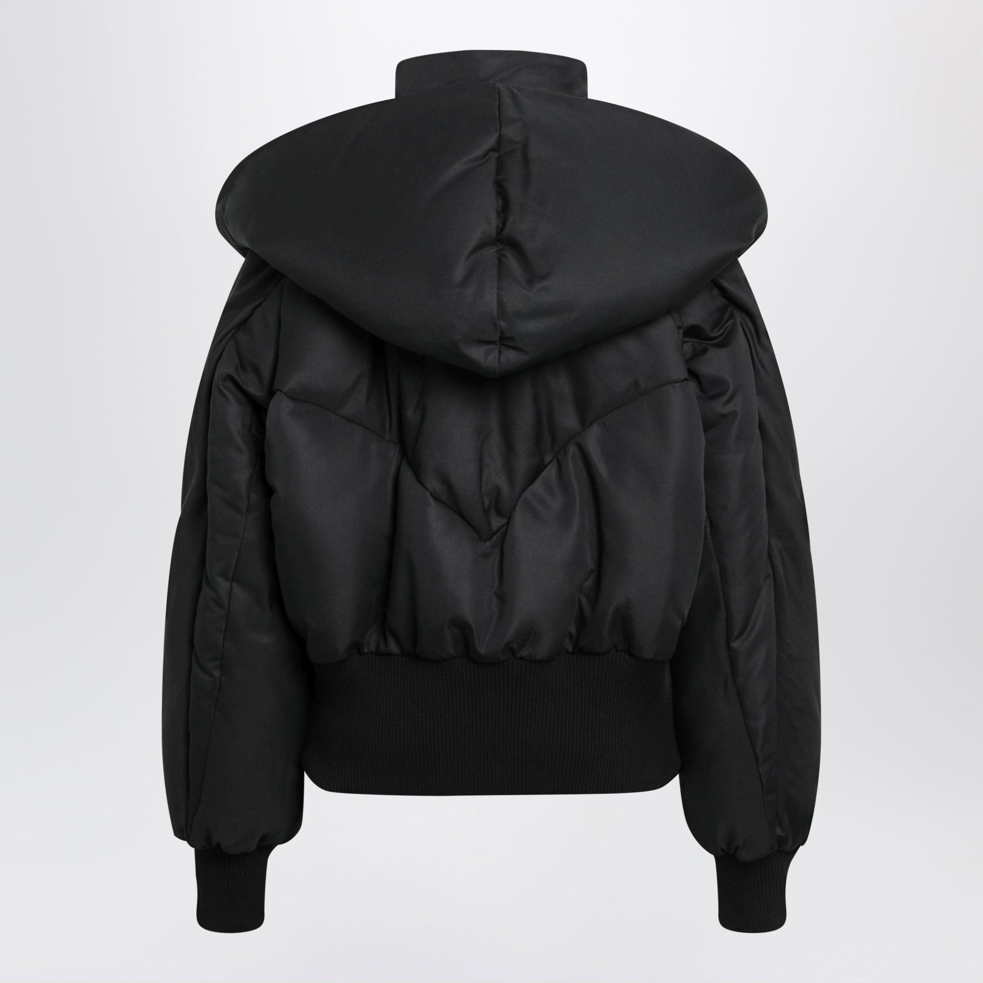 The Attico Black Quilted Cotton-Blend Puffer Jacket Women THE ATTICO