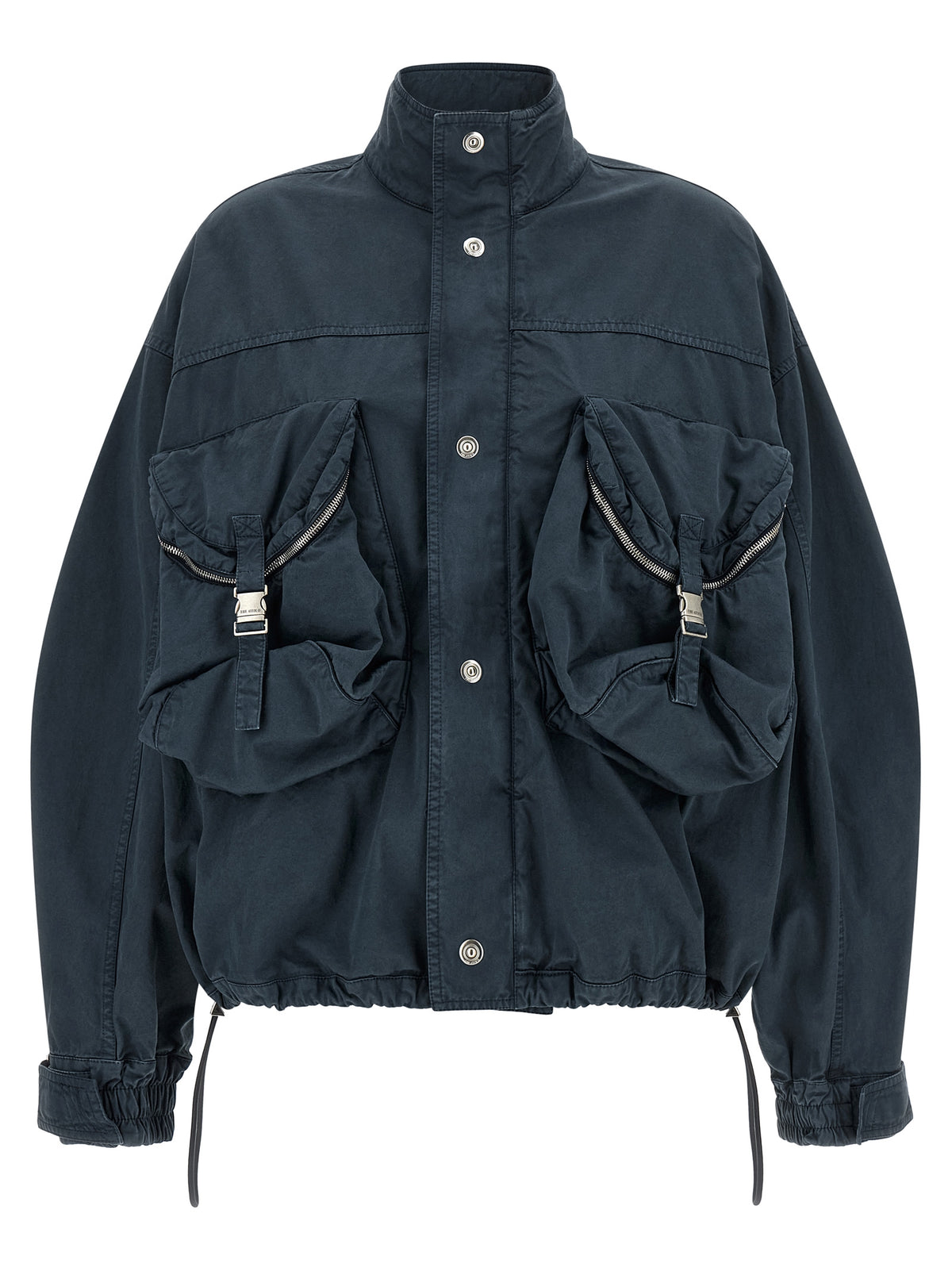 The Attico Women Blue Utility Bomber Jacket THE ATTICO