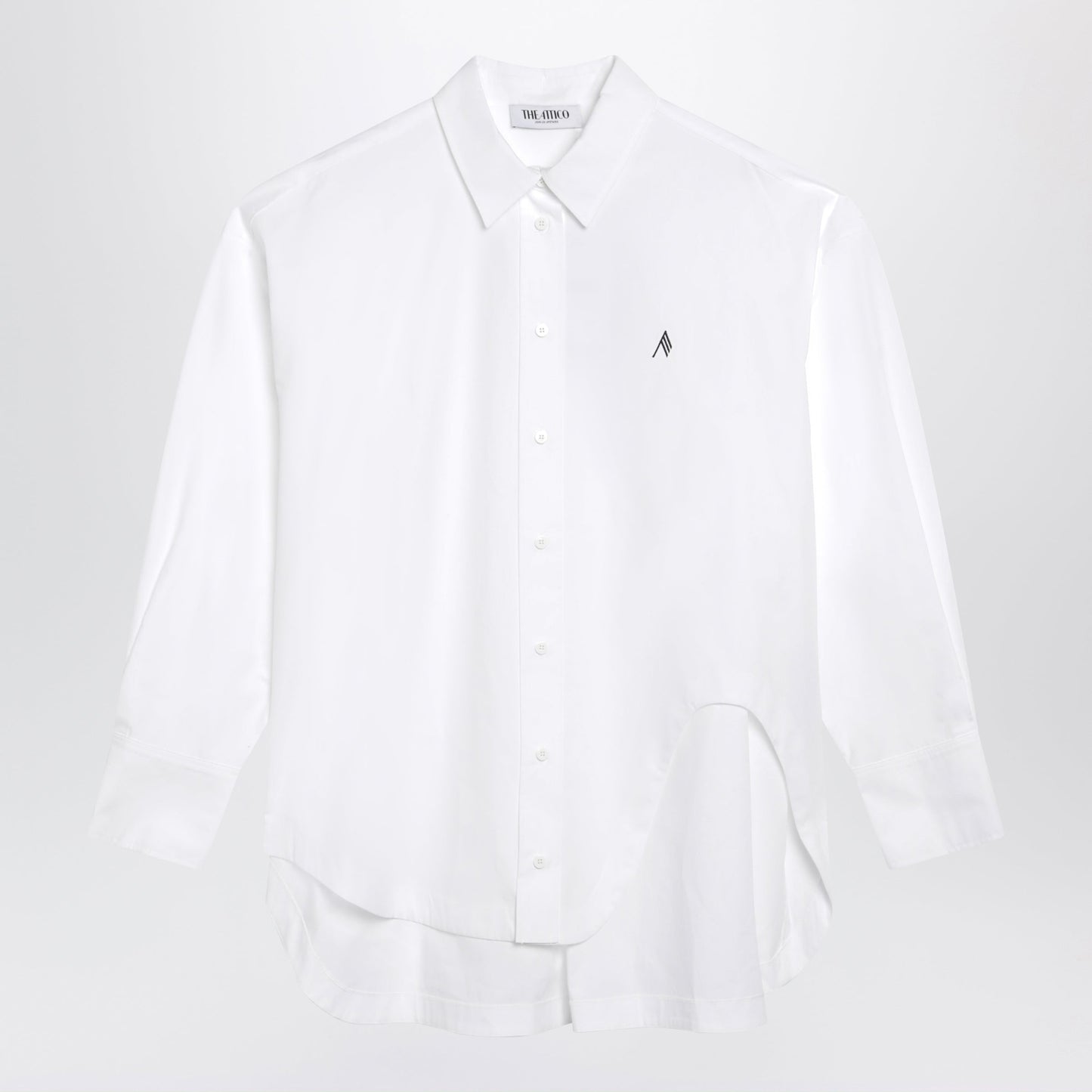 The Attico Diana Shirt In White Cotton Women THE ATTICO