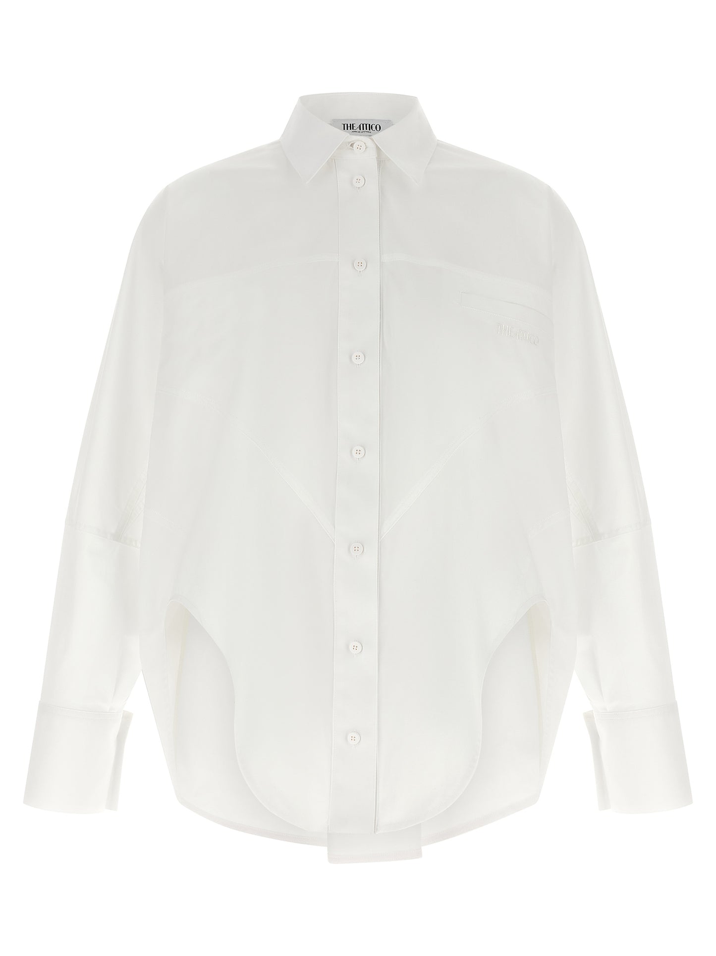 The Attico Women Shaped Hem Shirt THE ATTICO