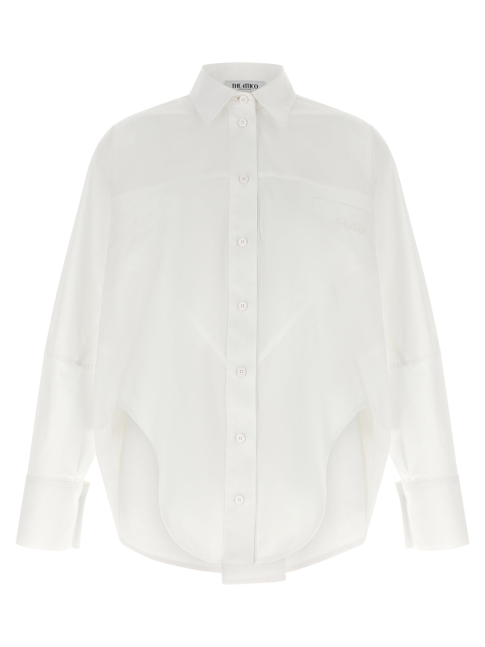The Attico Women Shaped Hem Shirt THE ATTICO