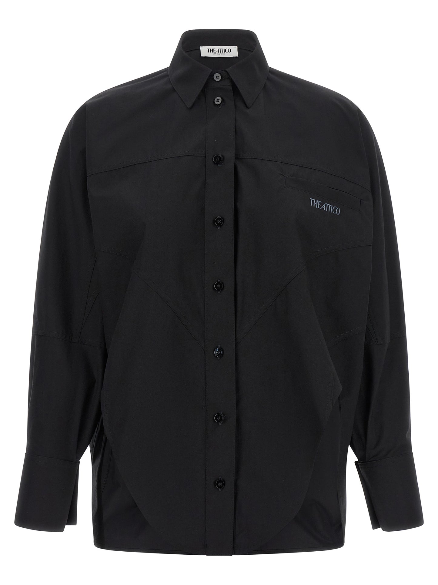 The Attico Women Shaped Hem Shirt THE ATTICO