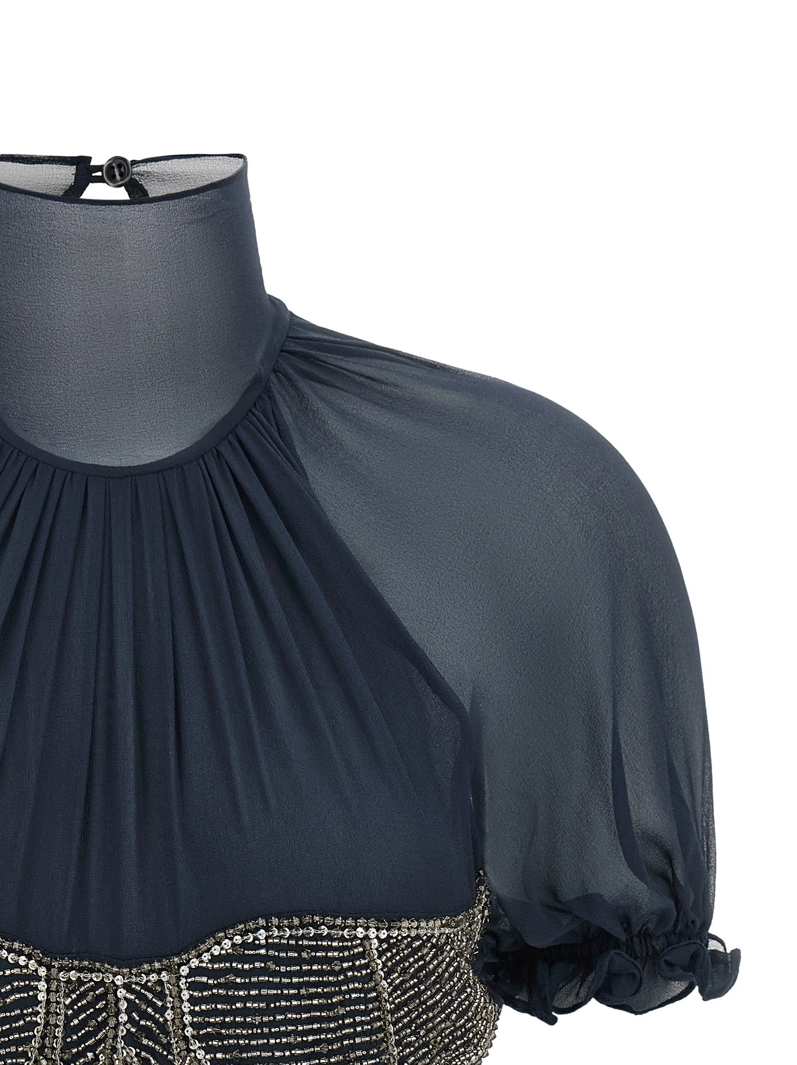 The Attico Women Jewel Embroidery Top THE ATTICO