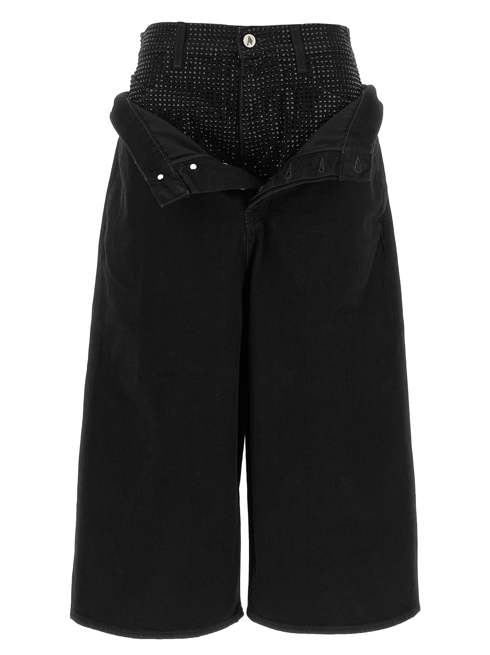 The Attico Women Crystal Insert Jeans THE ATTICO