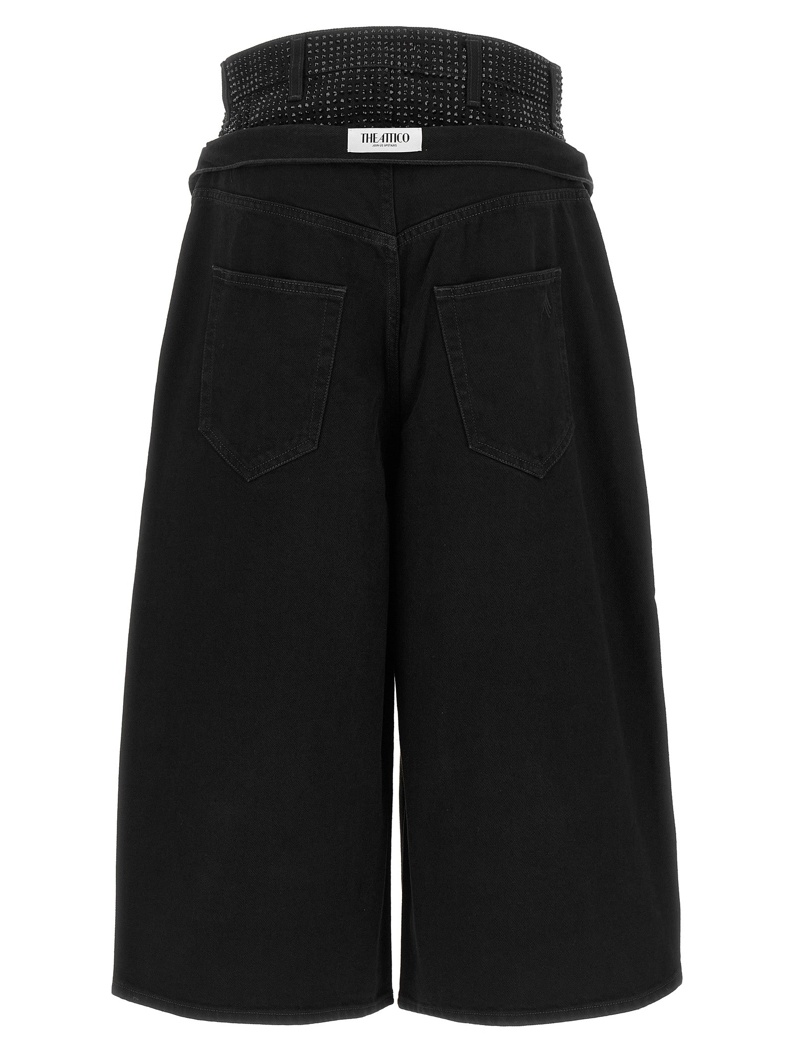The Attico Women Crystal Insert Jeans THE ATTICO