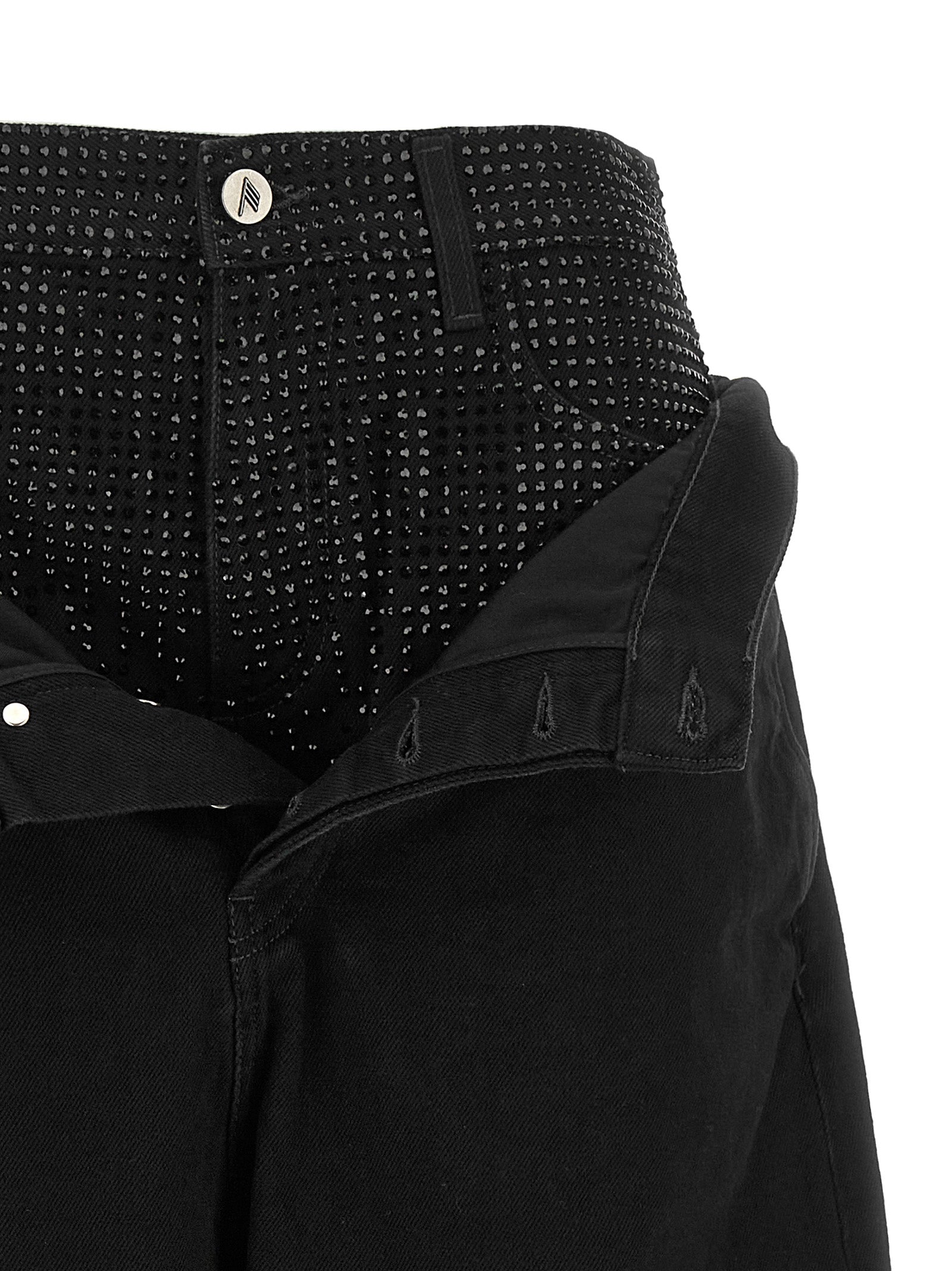 The Attico Women Crystal Insert Jeans THE ATTICO