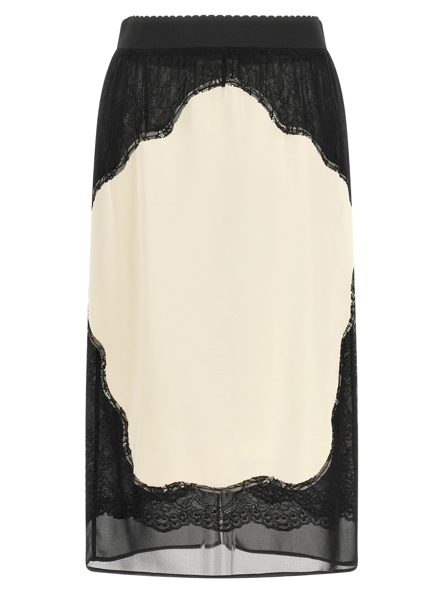 The Attico Women Lace Insert Skirt THE ATTICO