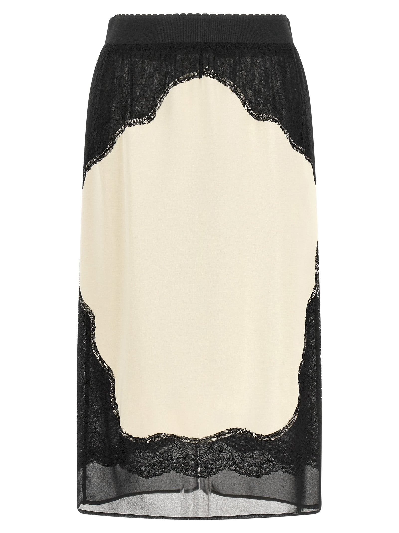 The Attico Women Lace Insert Skirt THE ATTICO
