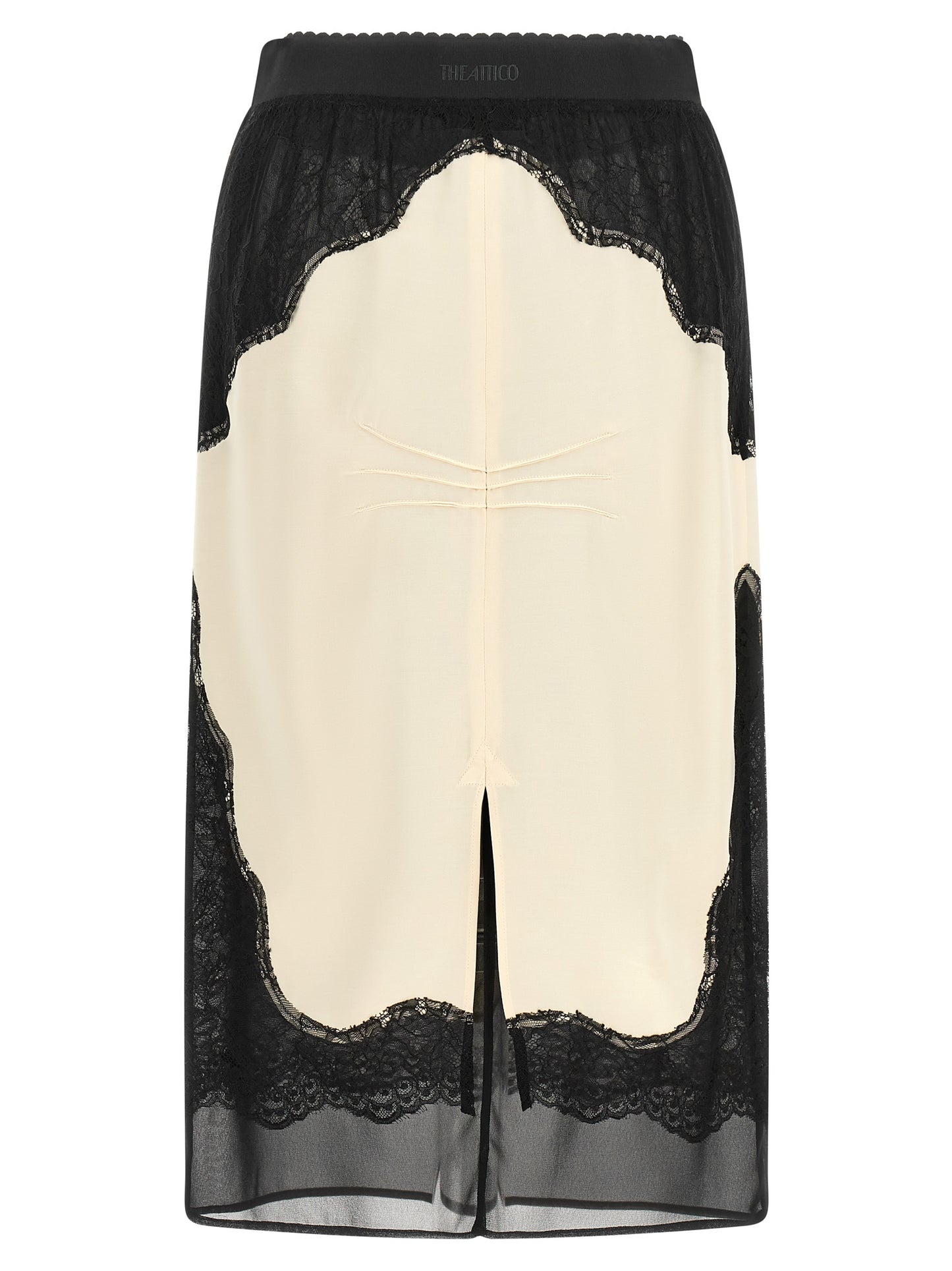 The Attico Women Lace Insert Skirt THE ATTICO
