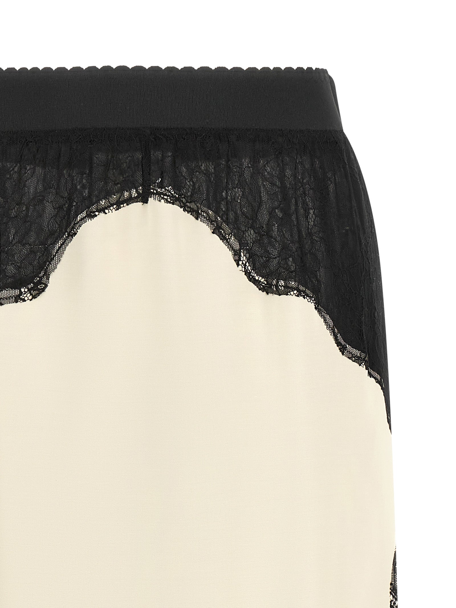 The Attico Women Lace Insert Skirt THE ATTICO