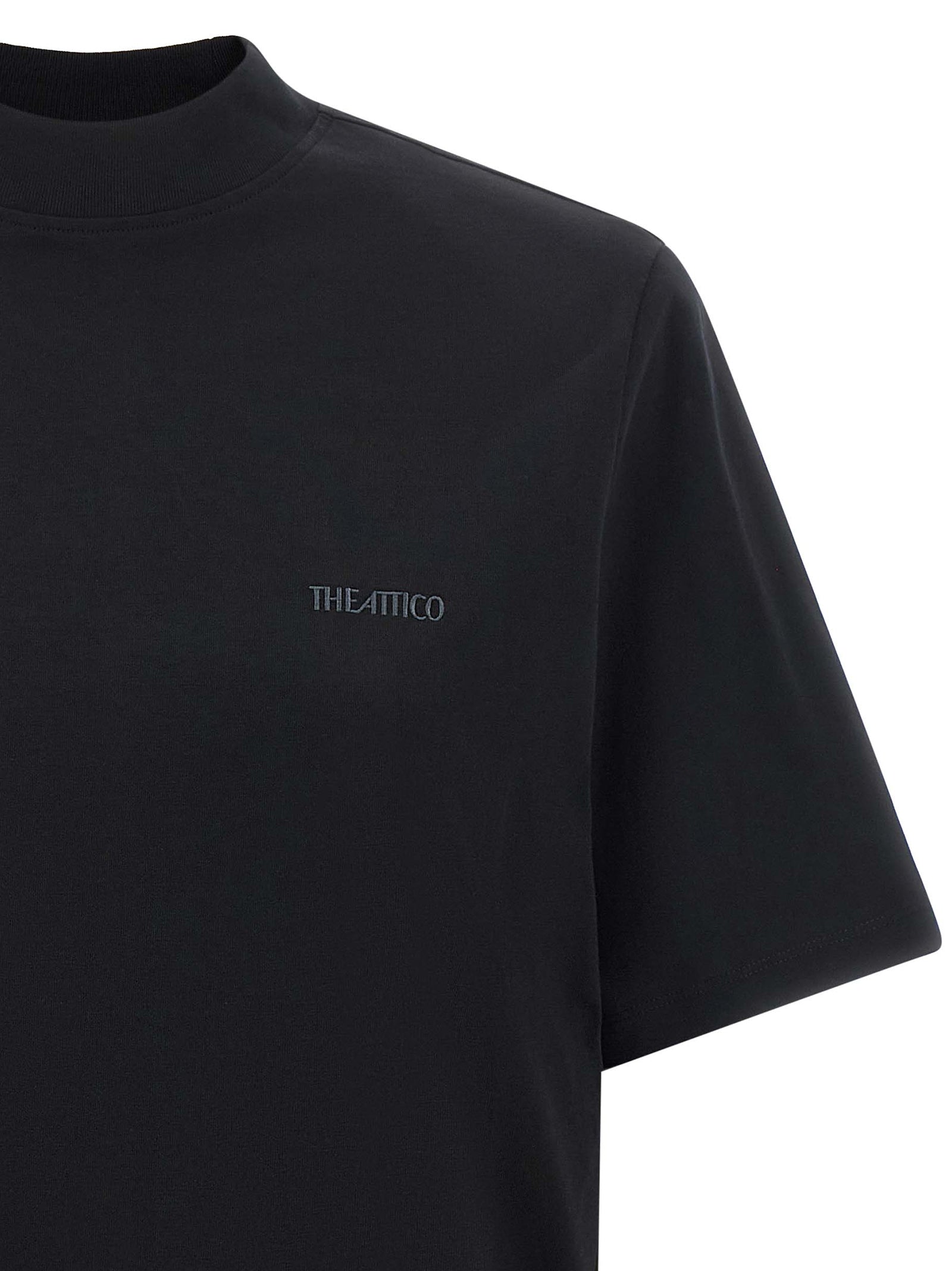 The Attico Women Mock-Neck T-Shirt THE ATTICO