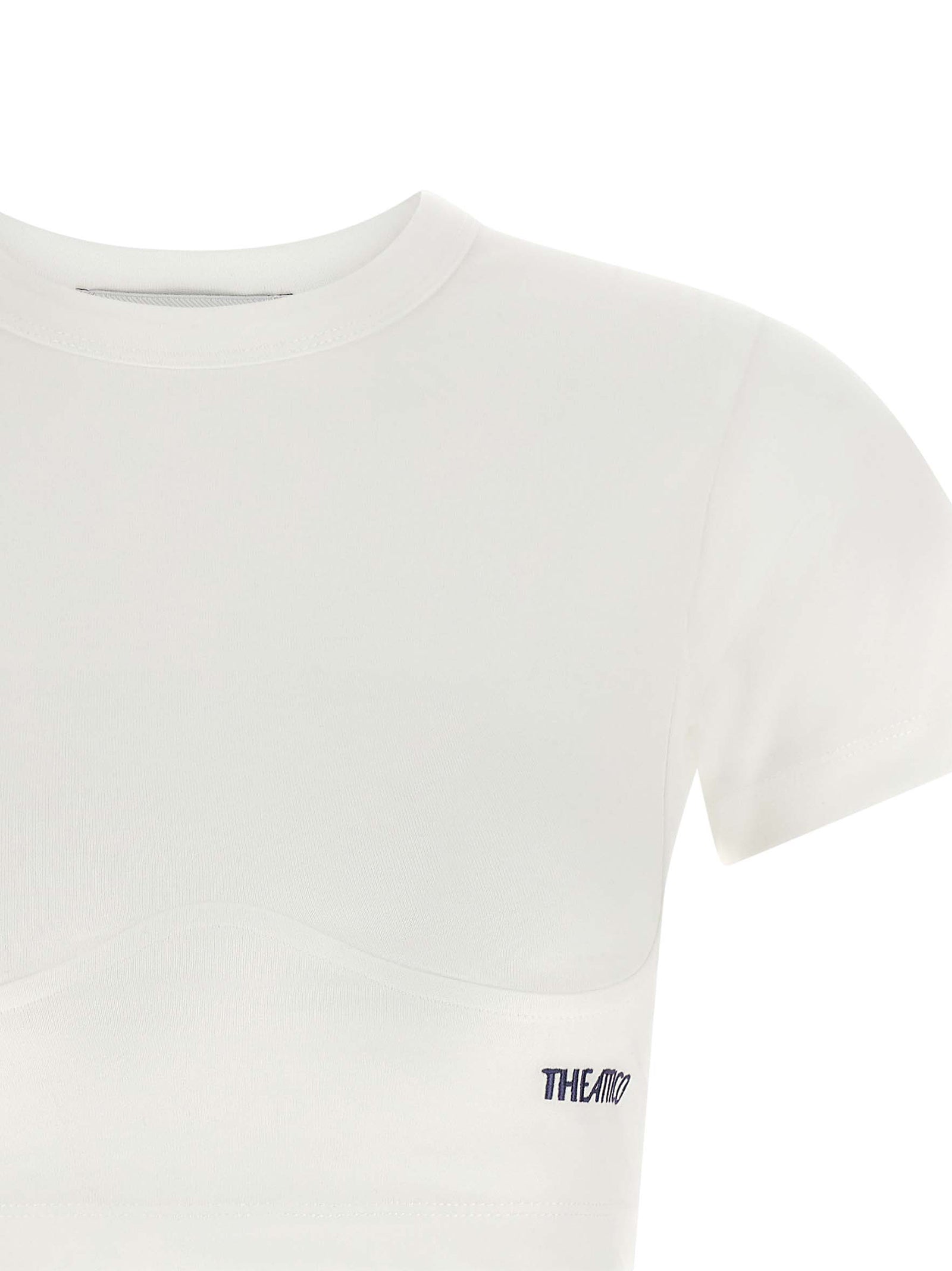 The Attico Women Bustier Crop T-Shirt THE ATTICO
