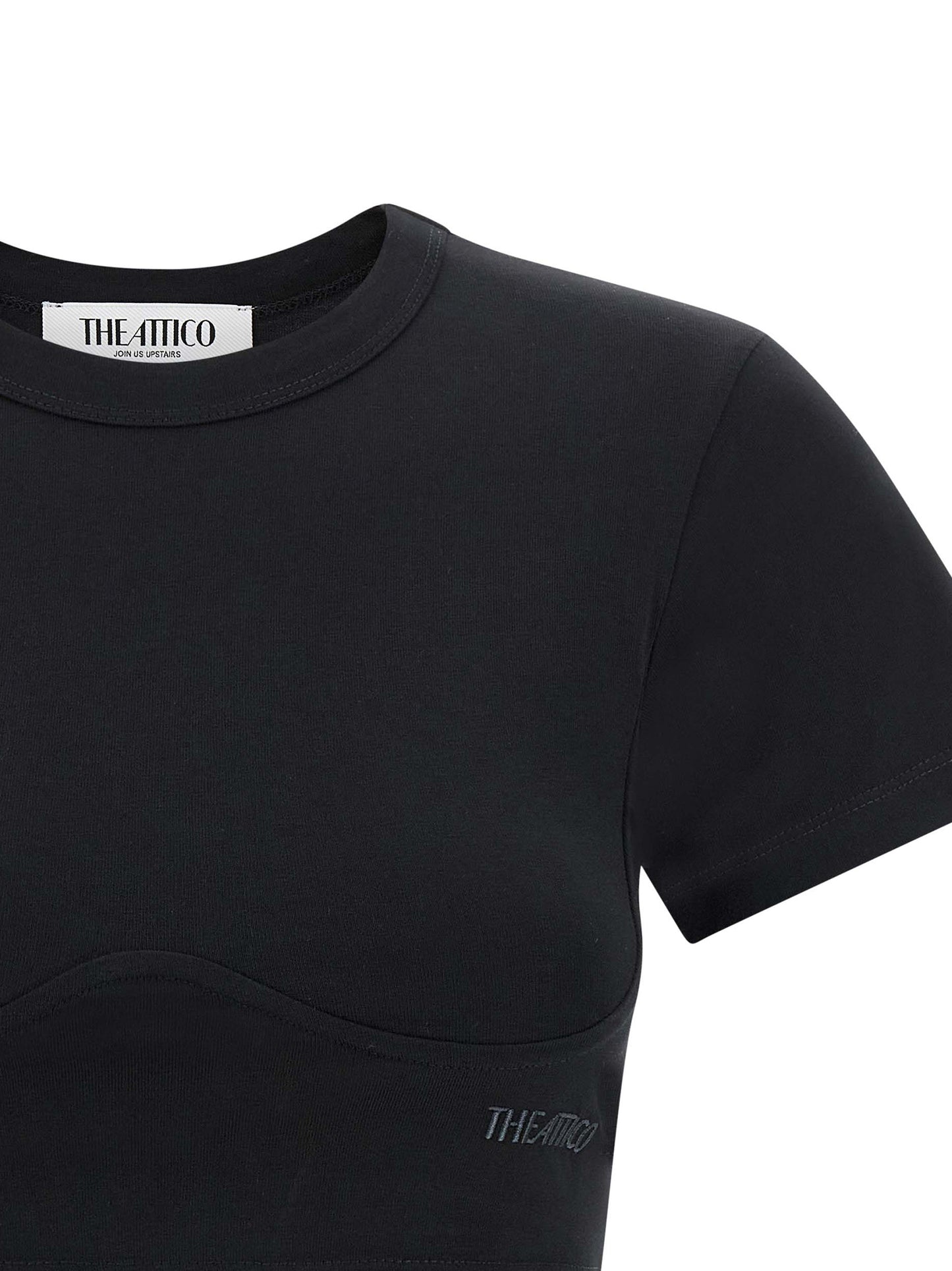 The Attico Women Bustier Crop T-Shirt THE ATTICO