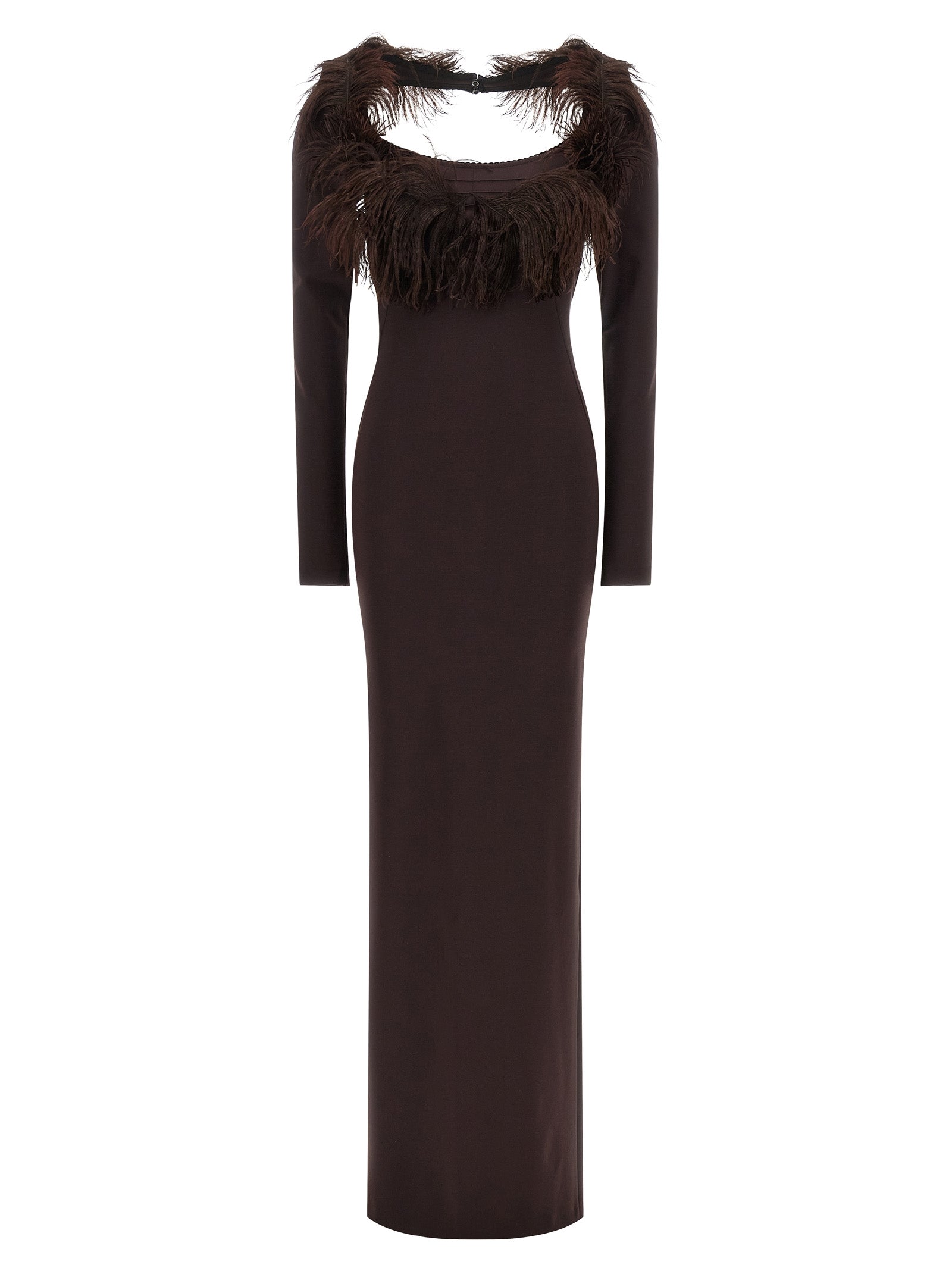 The Attico Women Feather Dress THE ATTICO