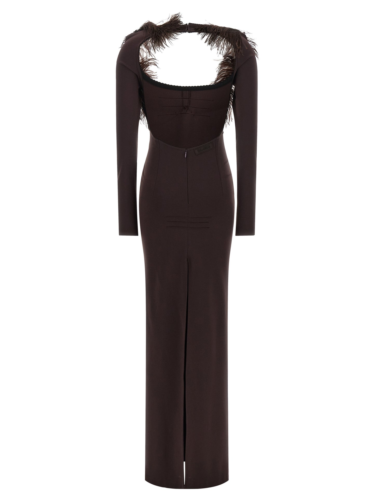 The Attico Women Feather Dress THE ATTICO