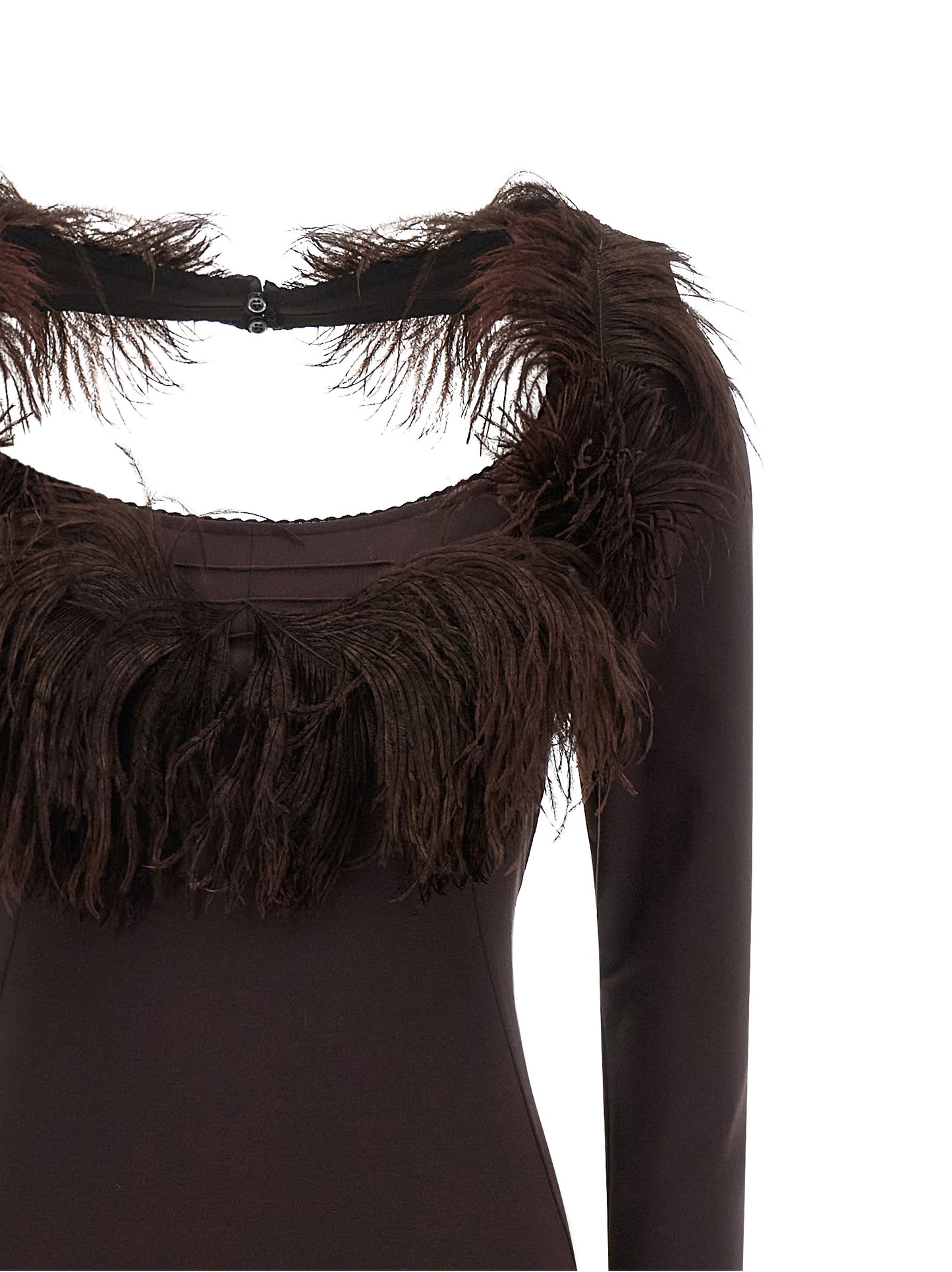 The Attico Women Feather Dress THE ATTICO