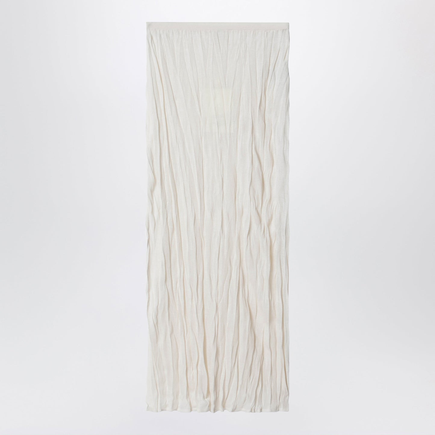 Toteme Light Apricot-Coloured Skirt In Crinkled Knit Women TOTEME