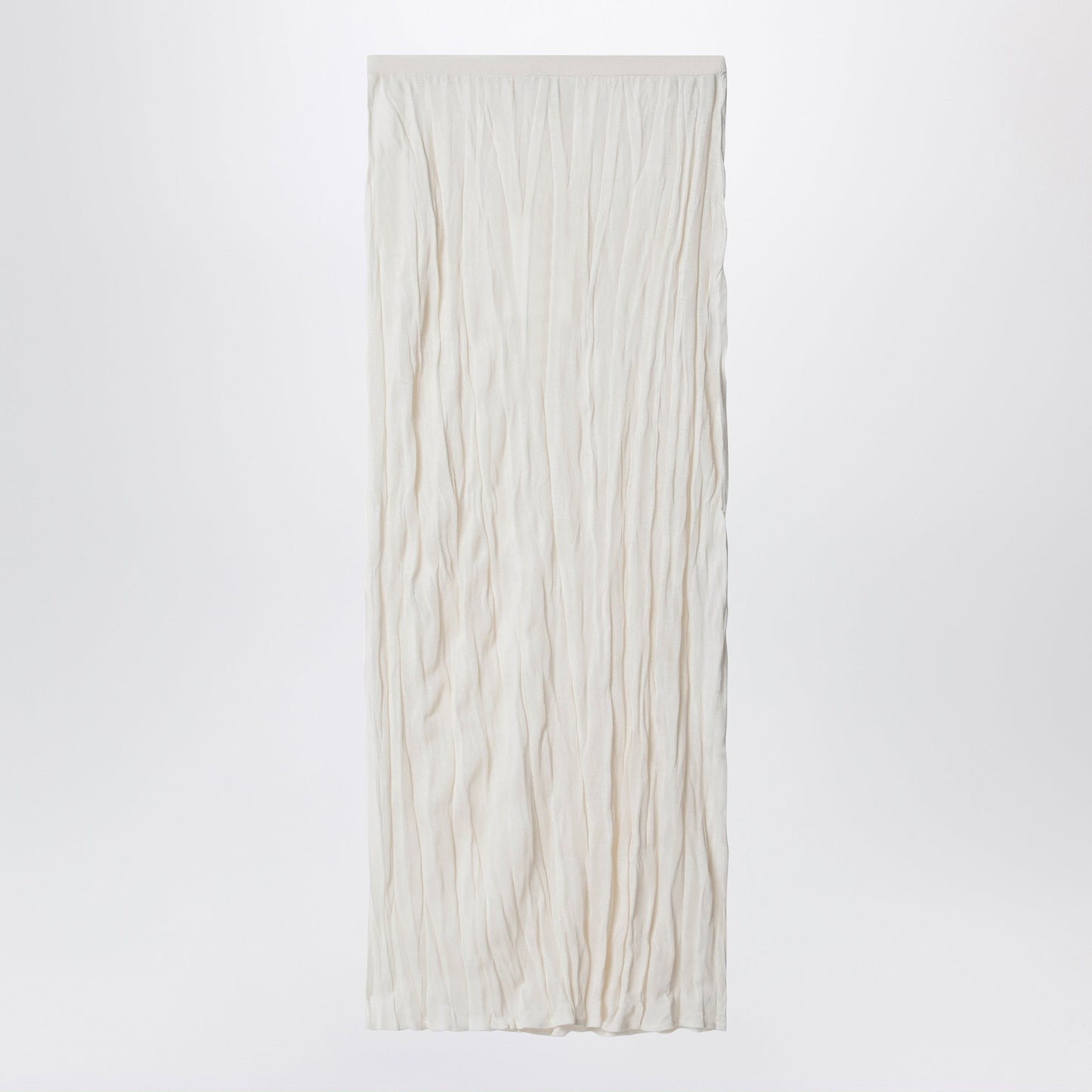 Toteme Light Apricot-Coloured Skirt In Crinkled Knit Women TOTEME