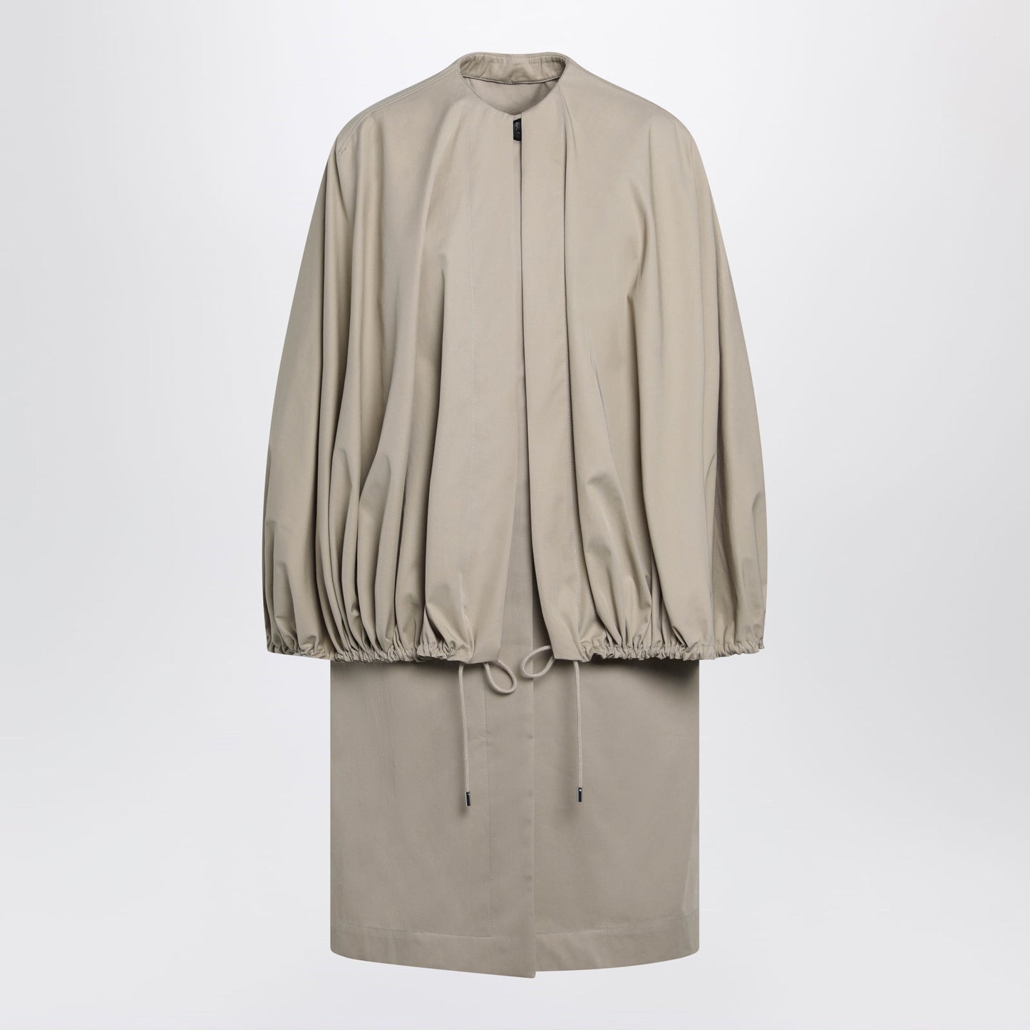 Toteme Beige Cotton Cape Coat Women TOTEME