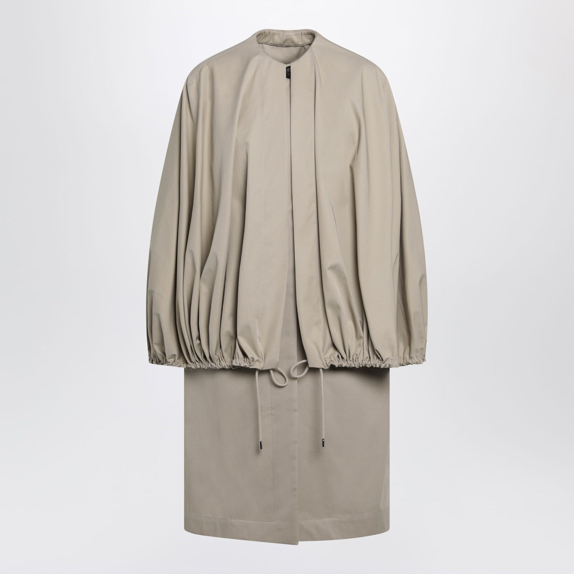 Toteme Beige Cotton Cape Coat Women TOTEME