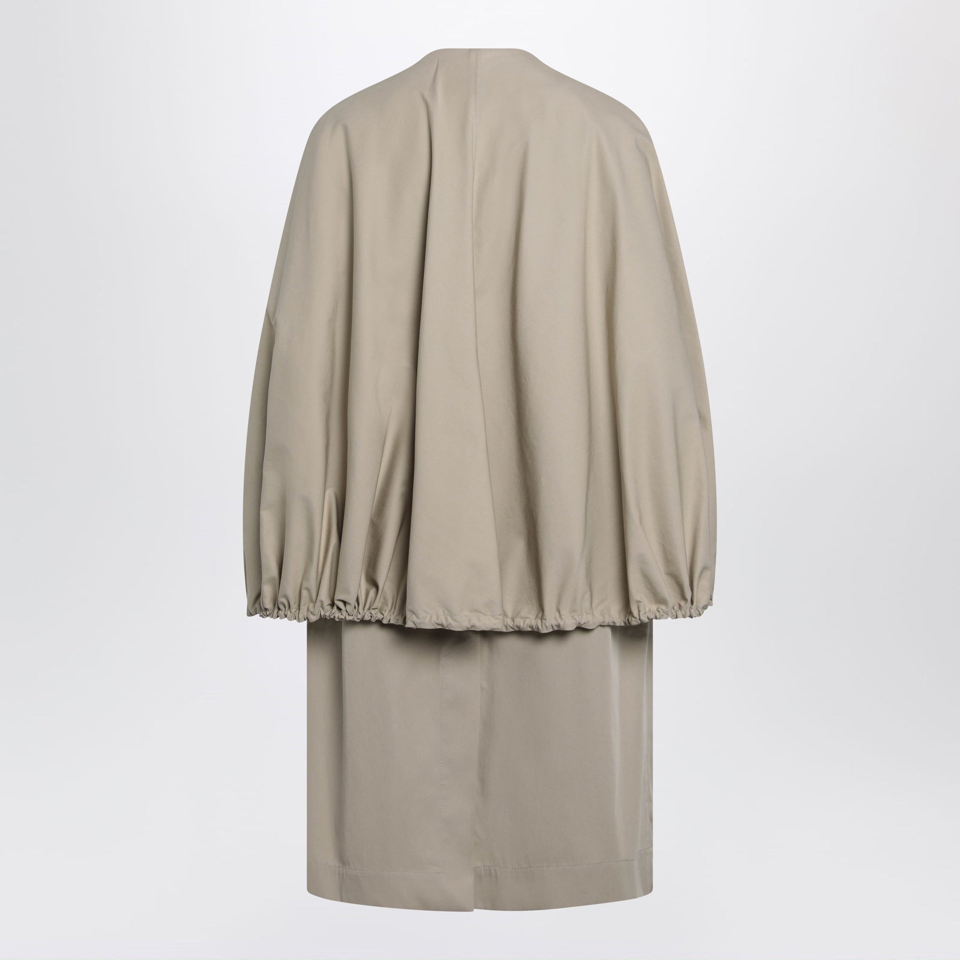 Toteme Beige Cotton Cape Coat Women TOTEME