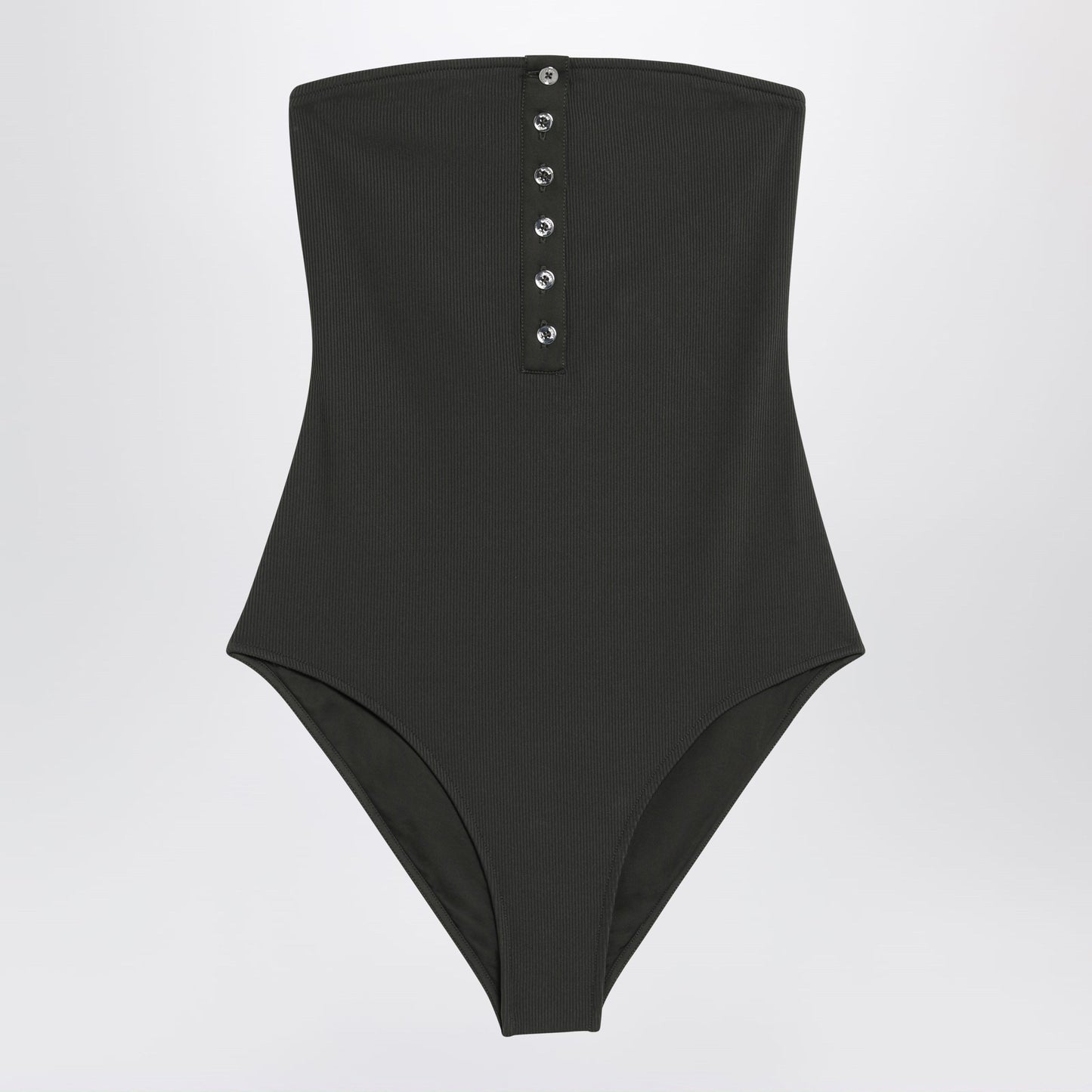 Toteme Strapless One-Piece Swimsuit Dark Green Women TOTEME