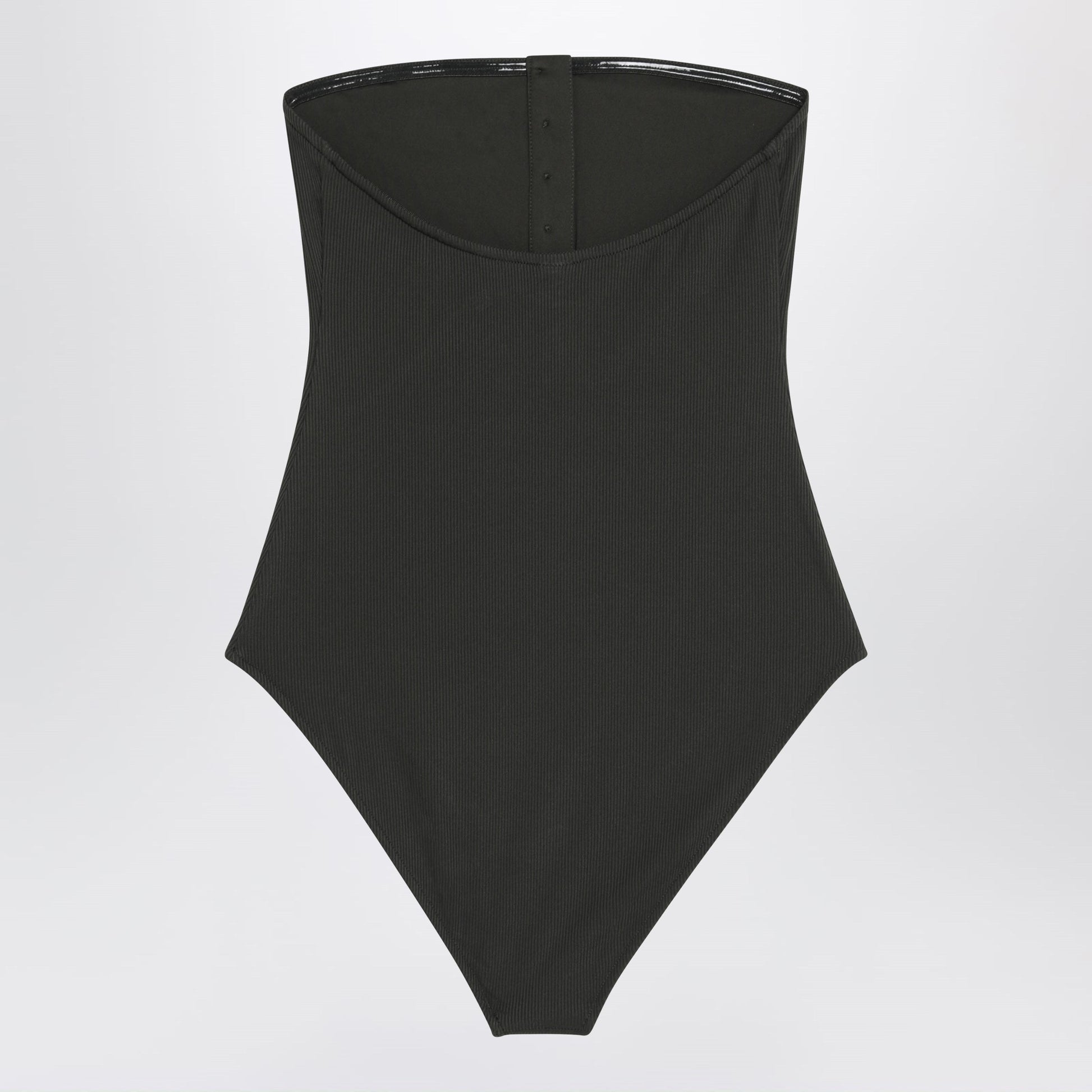 Toteme Strapless One-Piece Swimsuit Dark Green Women TOTEME