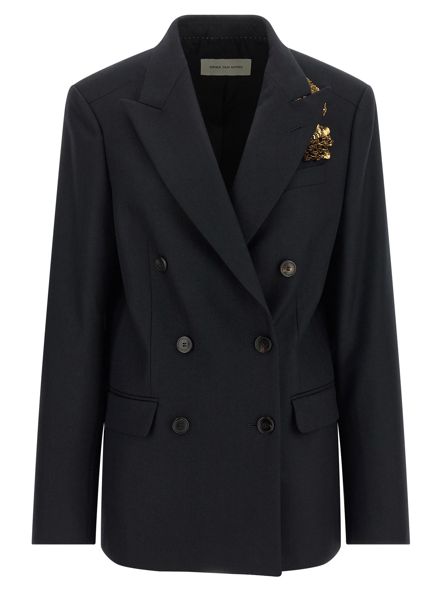Dries Van Noten Women 'Barrysta' Double-Breasted Blazer With Embroidery DRIES VAN NOTEN