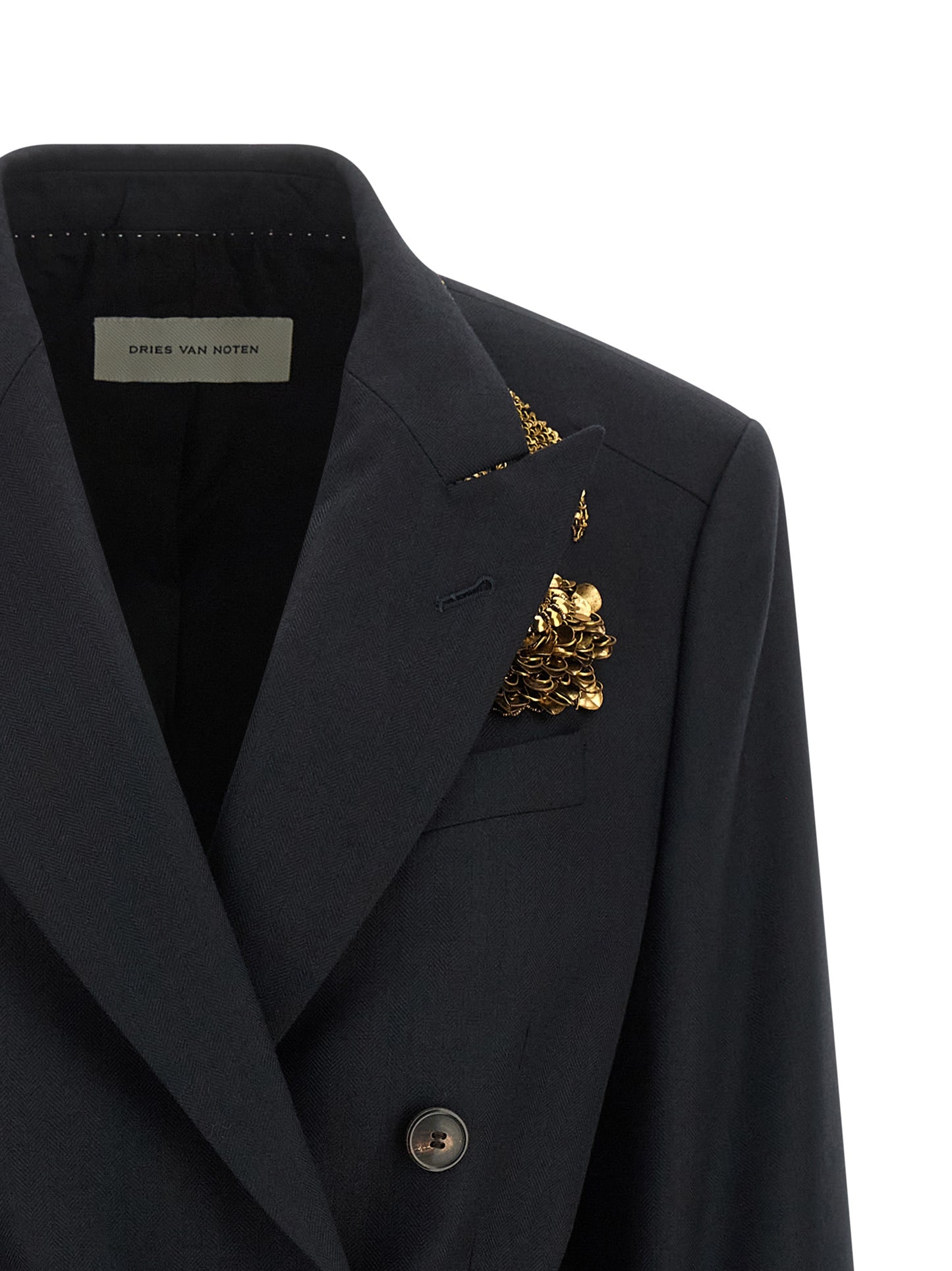 Dries Van Noten Women 'Barrysta' Double-Breasted Blazer With Embroidery DRIES VAN NOTEN