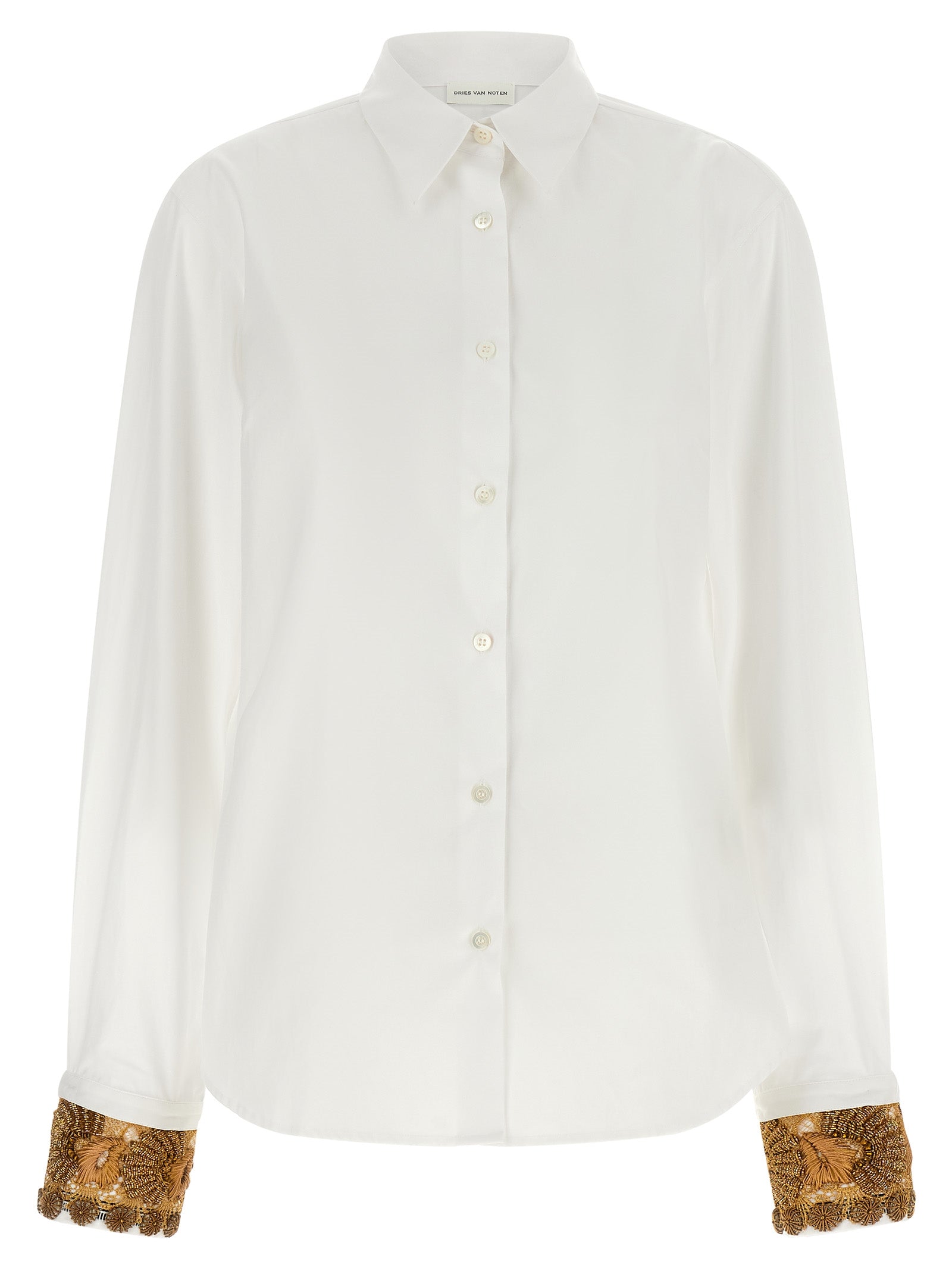 Dries Van Noten Women Shirt With Embroidered Cuffs DRIES VAN NOTEN