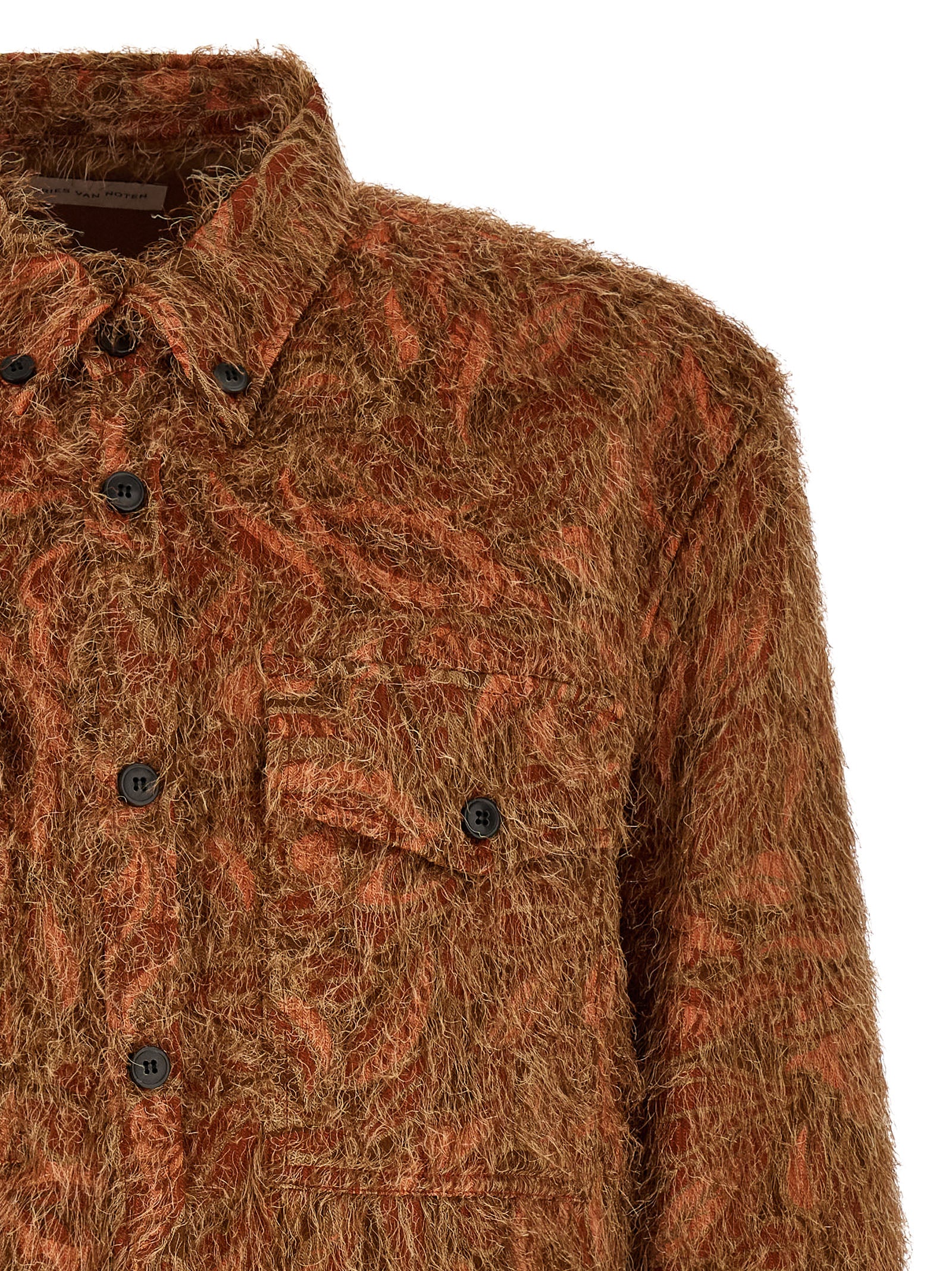Dries Van Noten Men Shaggy Fringed Shirt DRIES VAN NOTEN