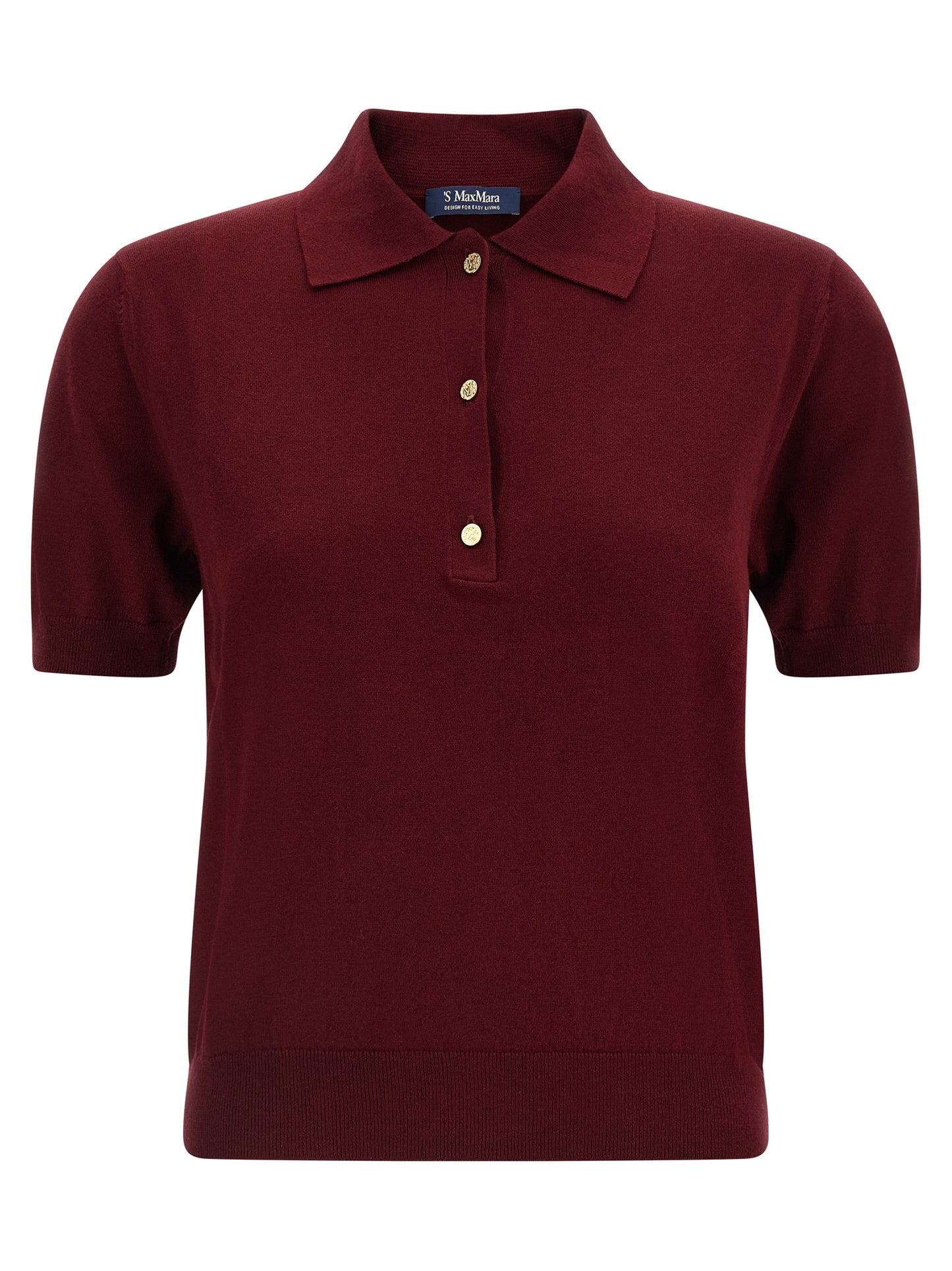 Max Mara 'S Women 'Pomposa' Knit Polo Shirt S MAX MARA