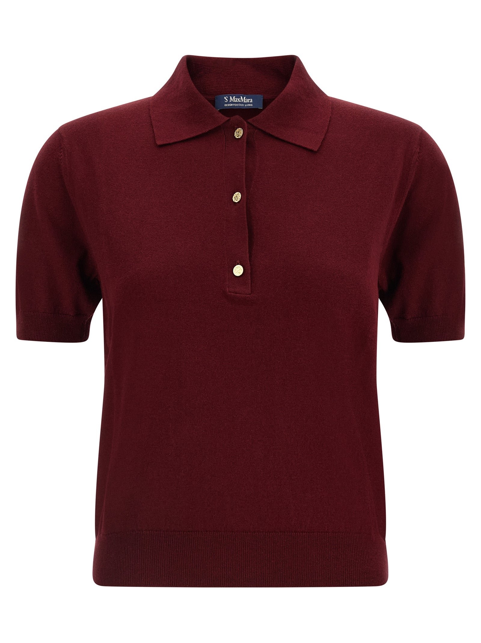 Max Mara 'S Women 'Pomposa' Knit Polo Shirt S MAX MARA