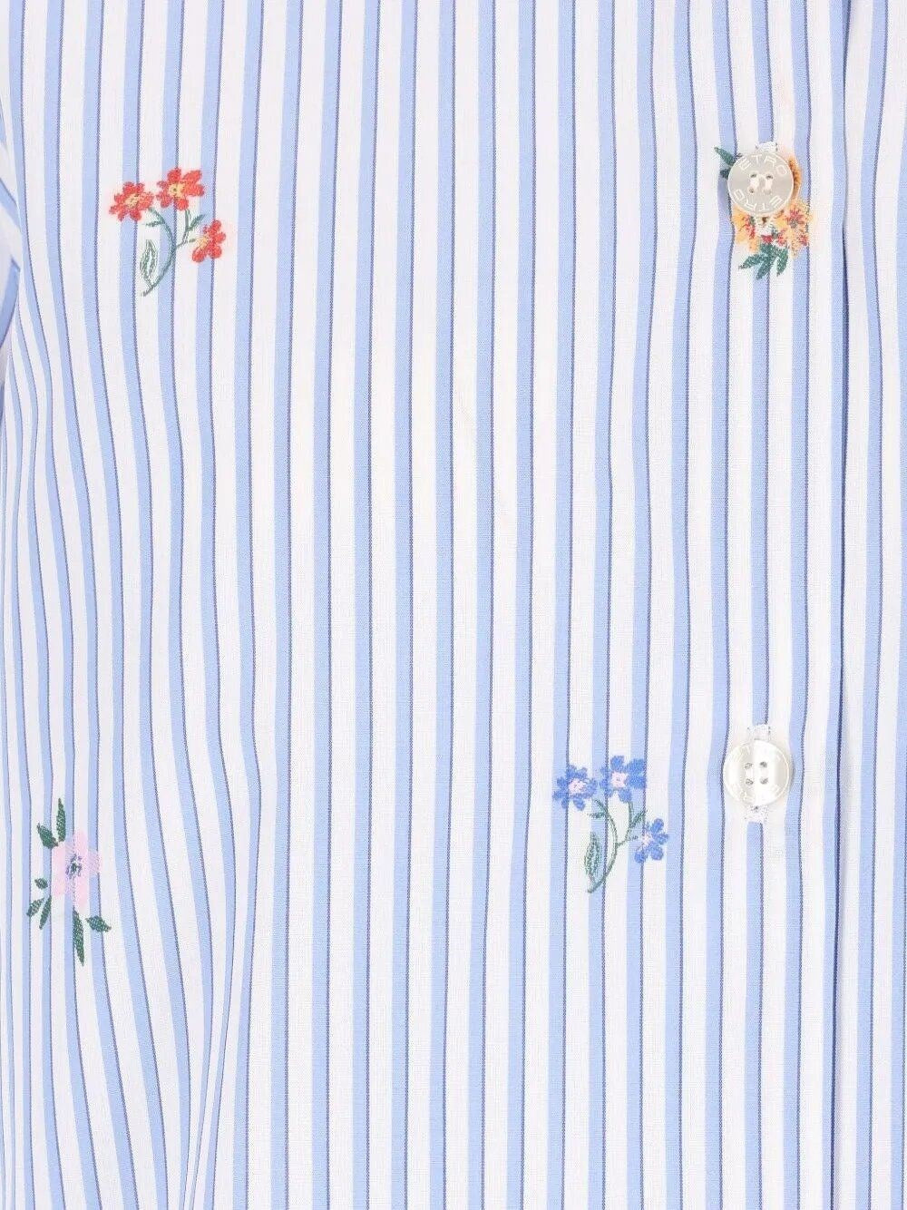 Etro Women Striped Jacquard Cotton Shirt ETRO