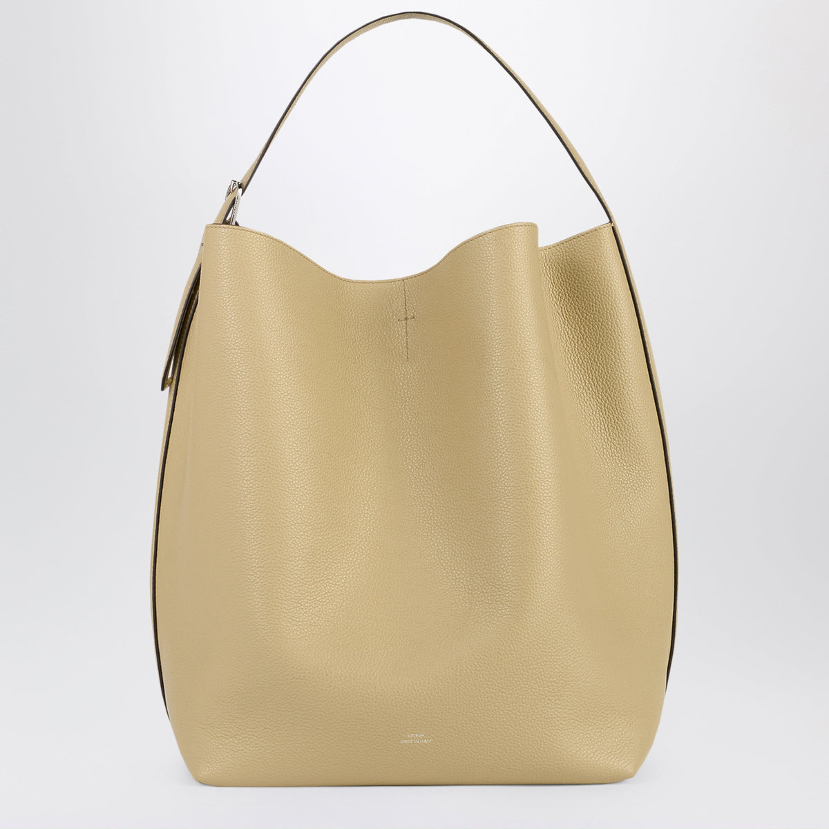 Toteme Medium Beige Tote Bag In Grained Leather Women TOTEME