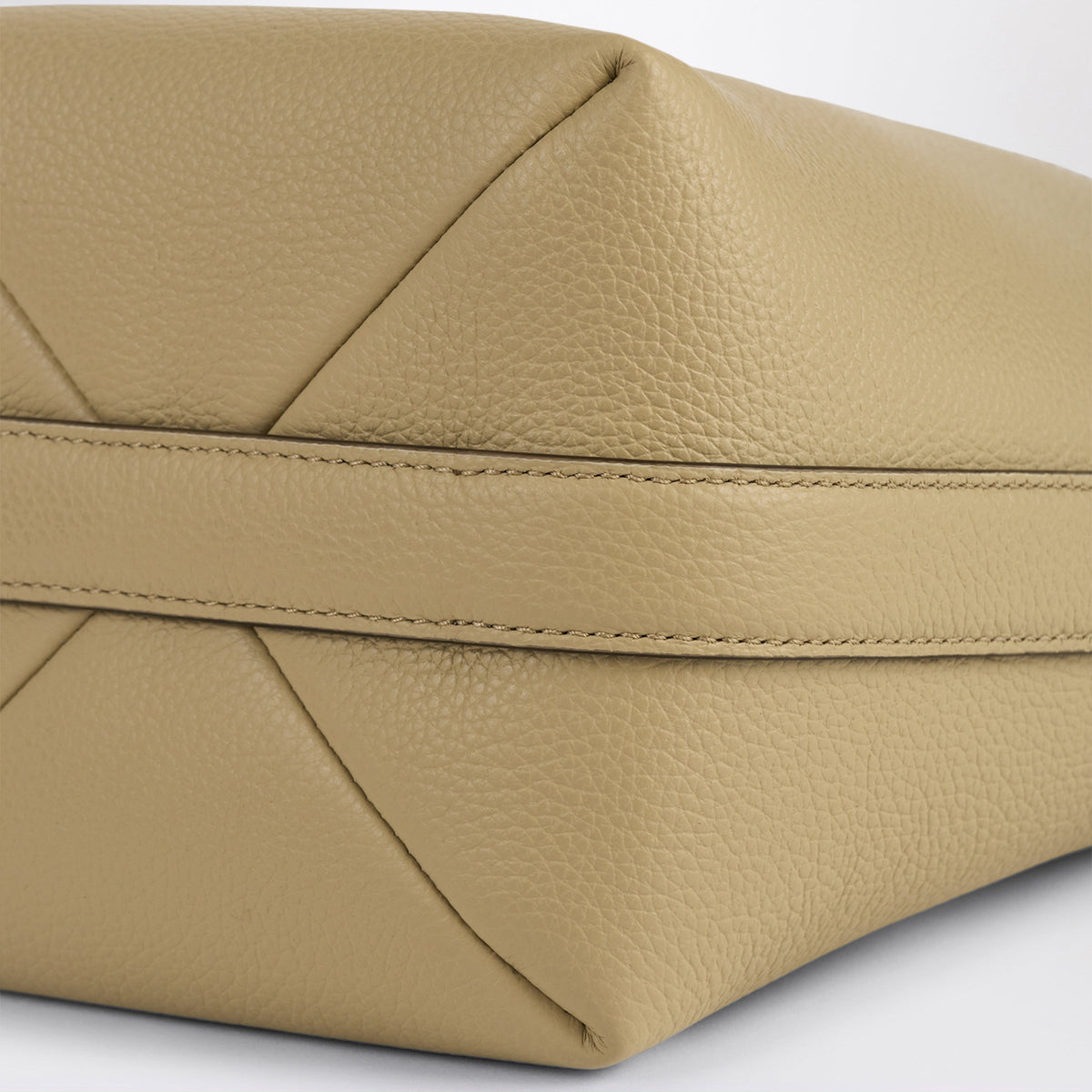 Toteme Small Beige Belted Tote Bag In Leather Women TOTEME