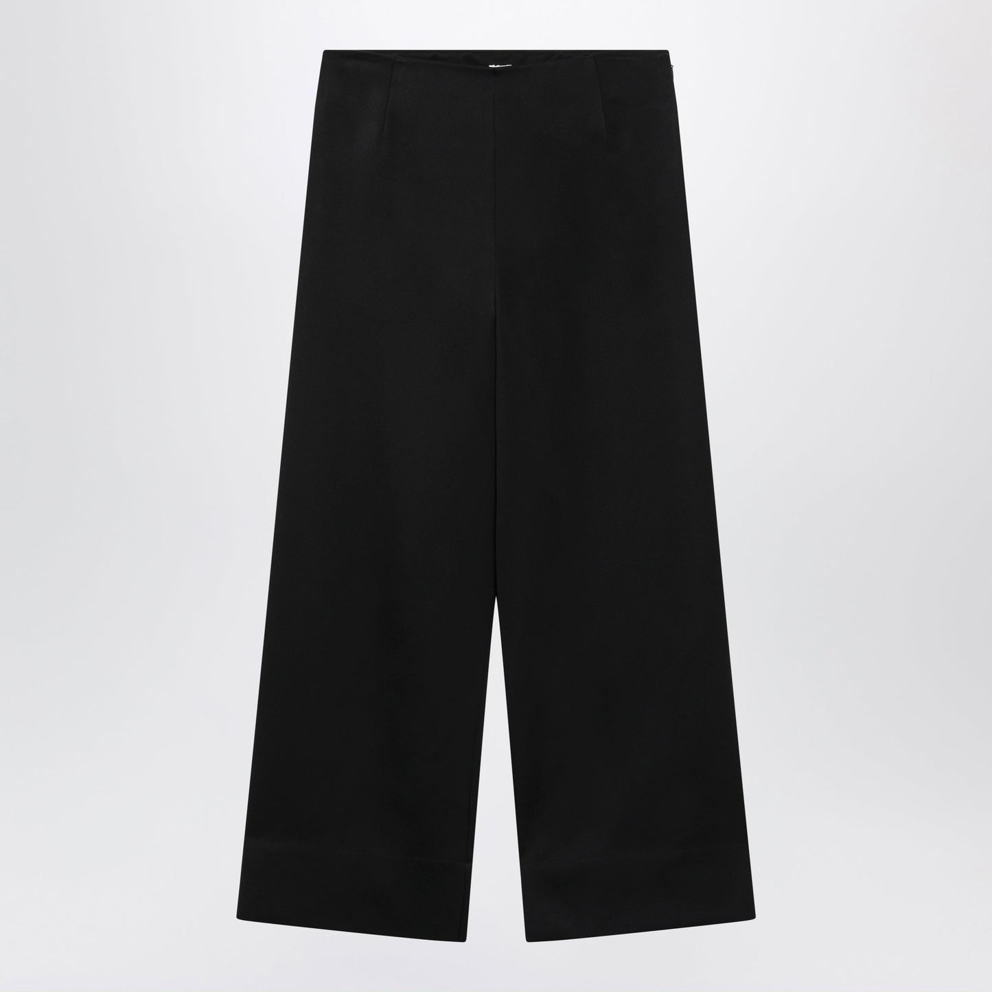Toteme Fluid Satin Trousers In Black Viscose Women TOTEME