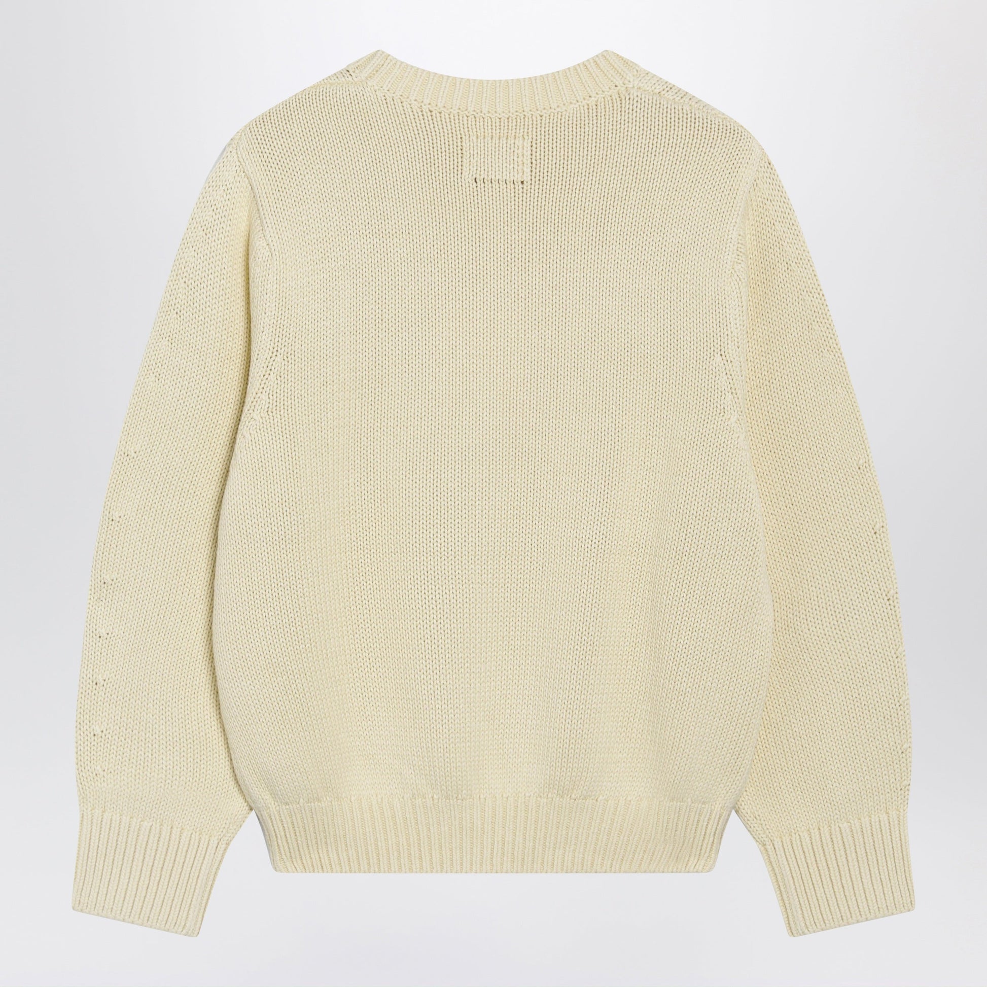 Toteme Oversized Crewneck Sweater In Cream Cotton Women TOTEME