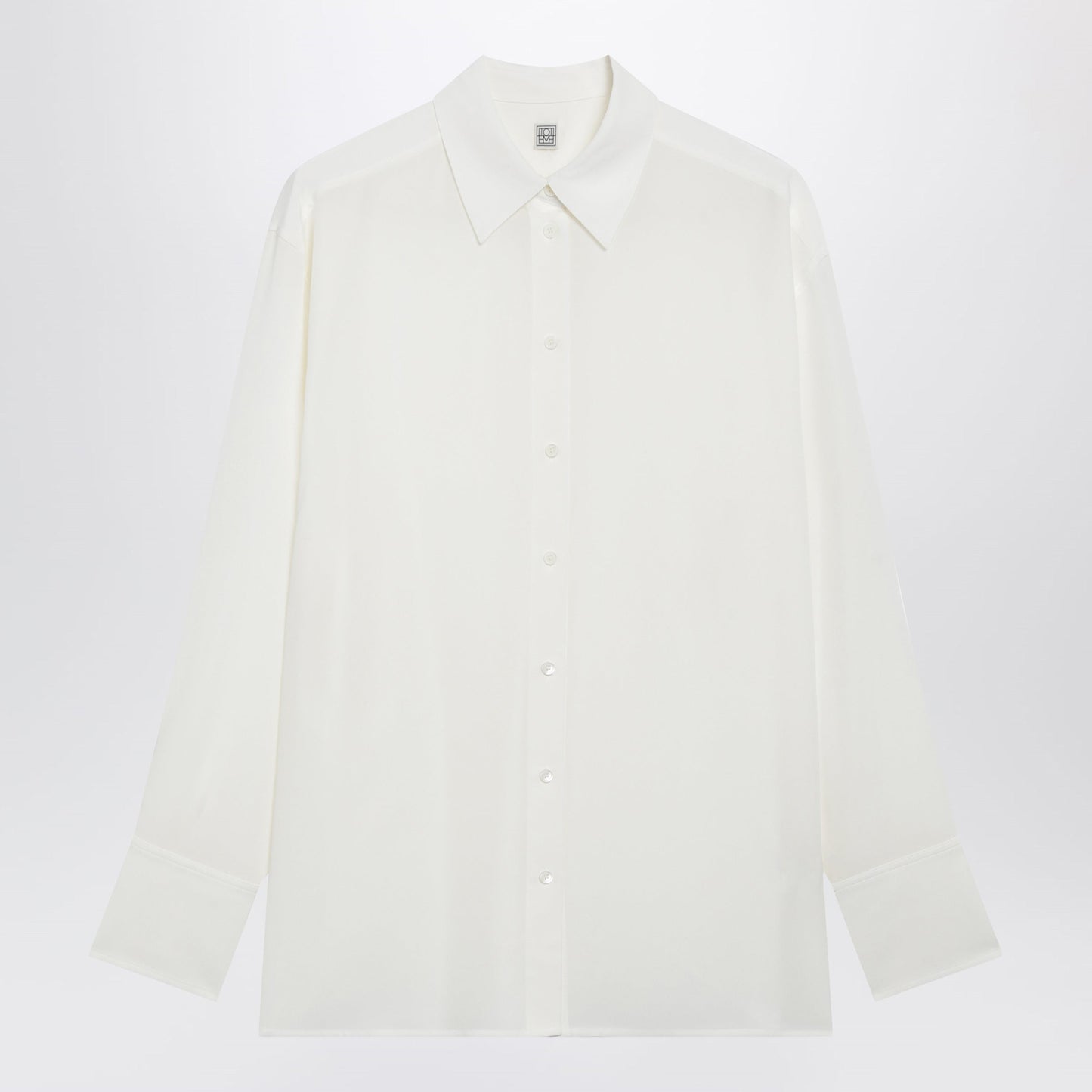 Toteme White Silk Crãªpe De Chine Shirt Women TOTEME