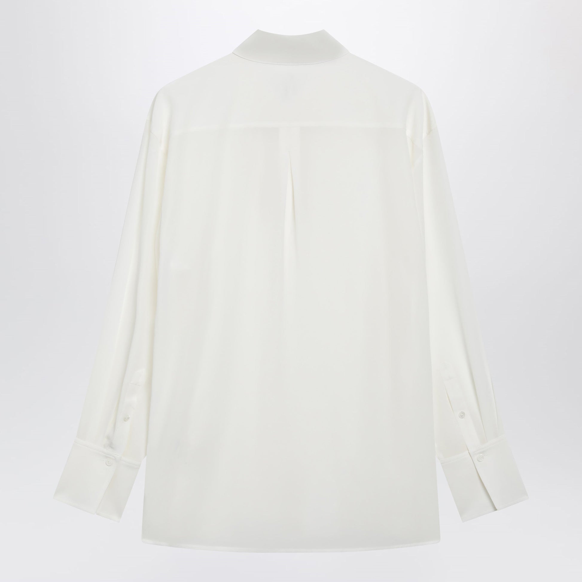 Toteme White Silk Crãªpe De Chine Shirt Women TOTEME